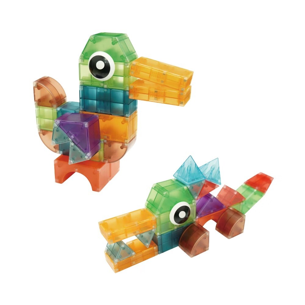 【小牛津】3D磁力積木塊-42pcs(磁吸玩具/百變魔方/幾何形狀DIY)