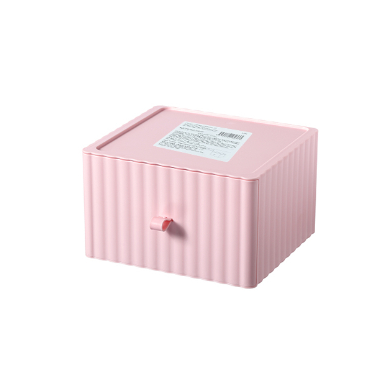 TP 堆疊式抽屜收納盒/粉 20cm×12.2cm×18cm