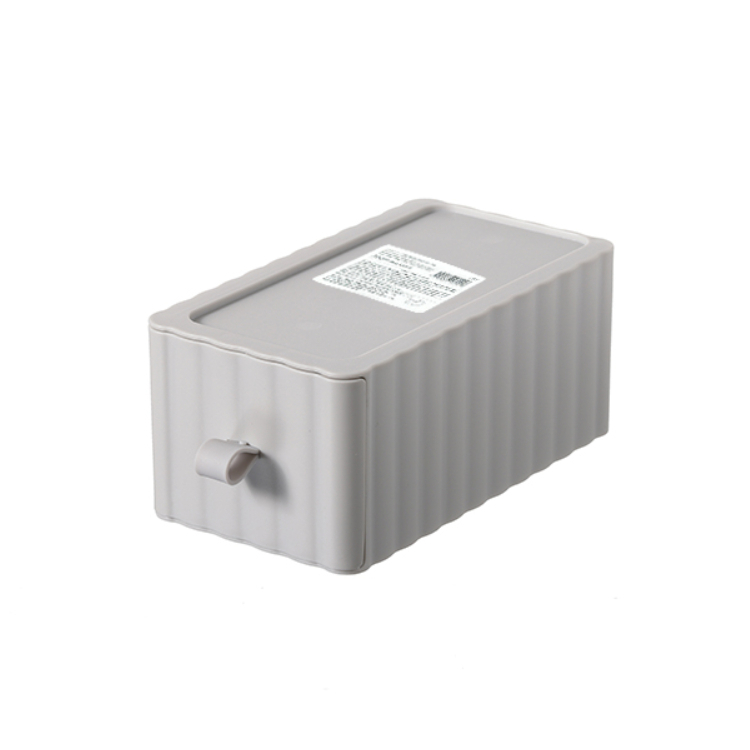 TP 堆疊式抽屜收納盒/灰 10cm×8.2cm×18cm