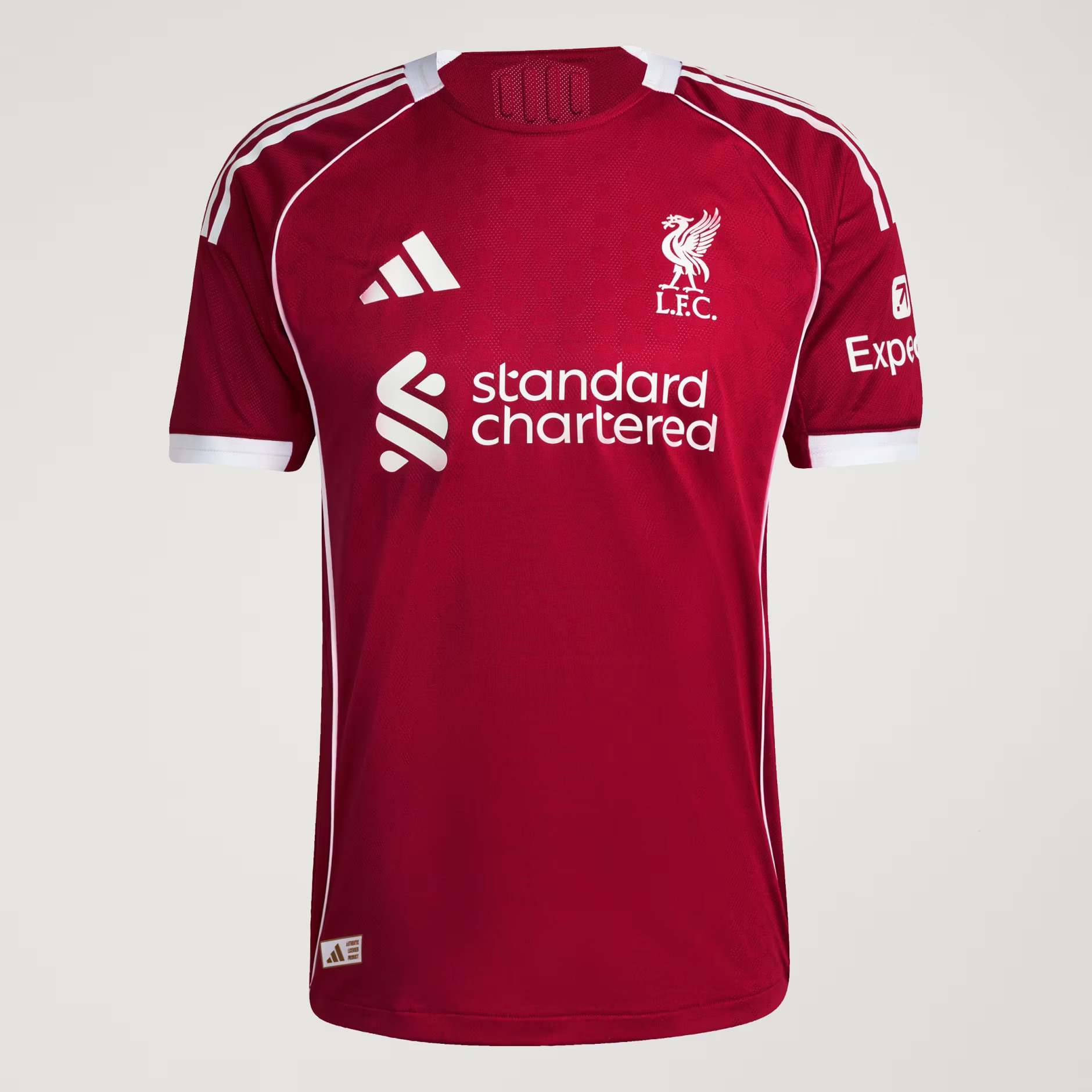 2025 Liverpool Authentic Home Shirt with Nameset