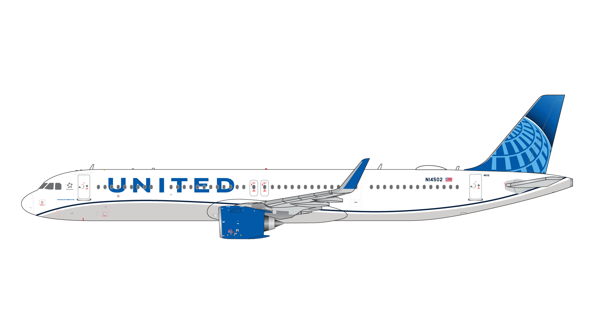 預訂:1/400 Gemini Jet A321neo United Airlines N14502 (GJUAL2346)