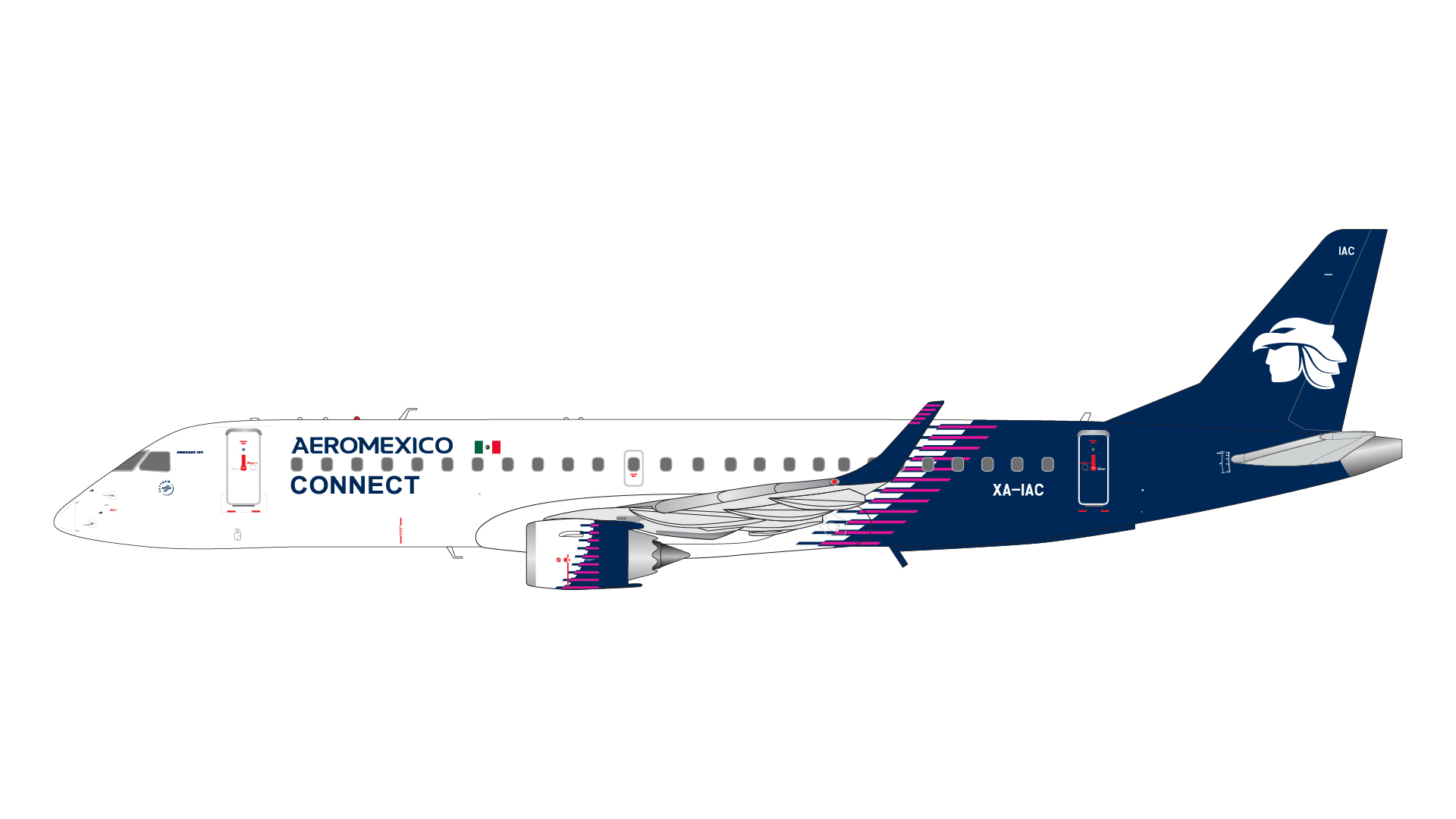 預訂:(訂金$300) (預訂價$837) : 1/200 Gemini Jet Aeroméxico Connect E190LR XA-IAC new livery (G2AMX1386)