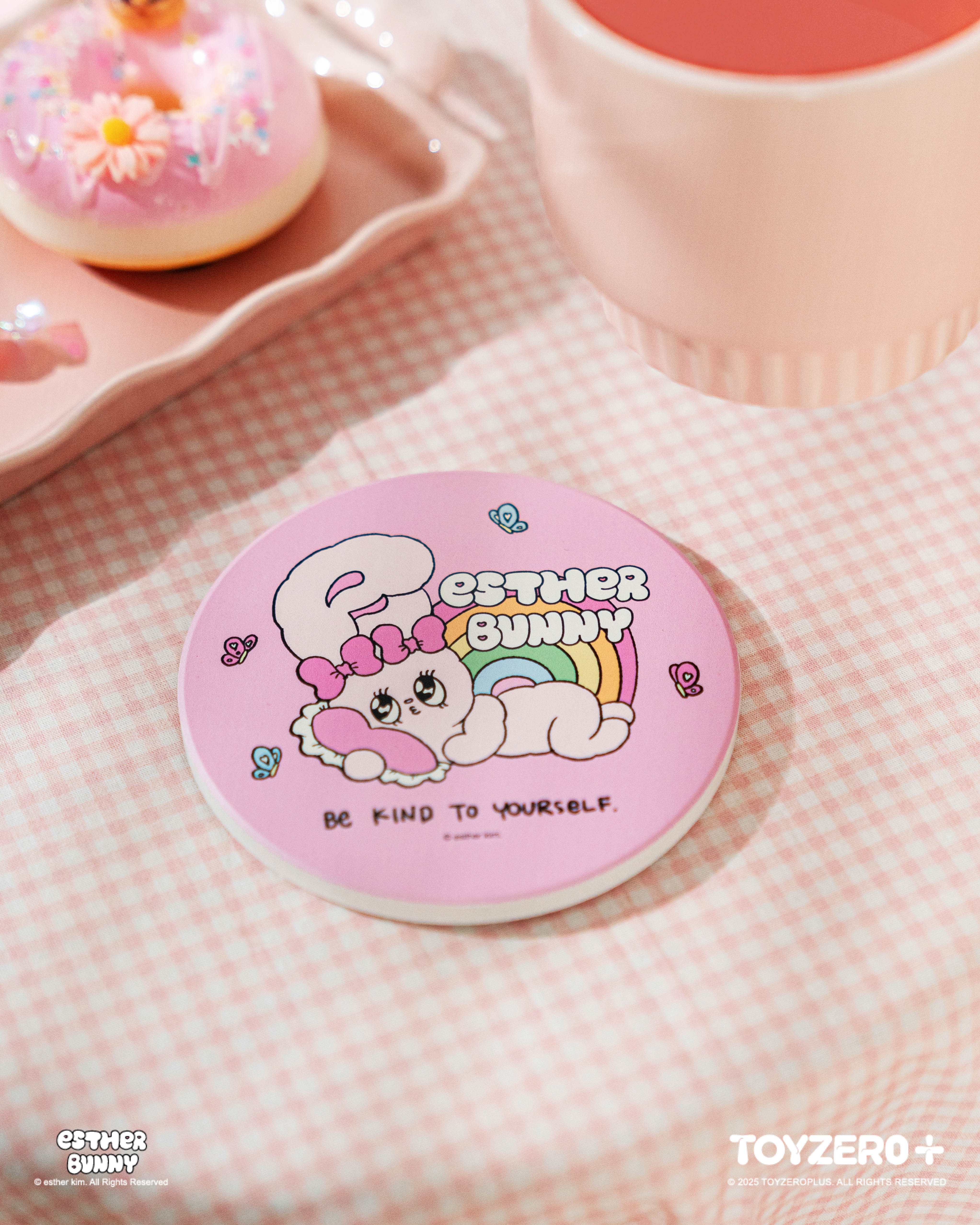 Esther Bunny艾絲樂小兔 - 吸水杯墊 (Ribbon Bunny)