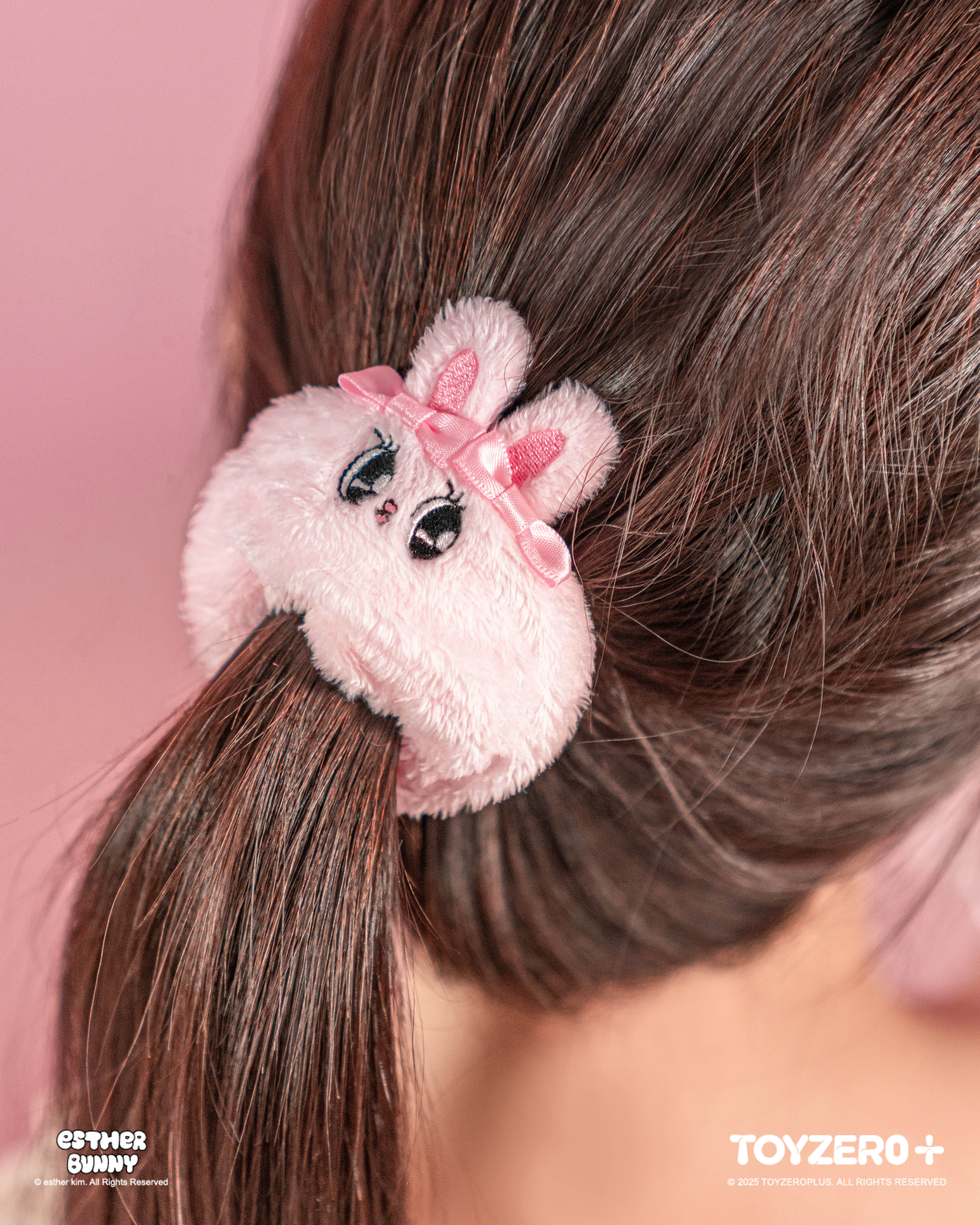 Esther Bunny艾絲樂小兔 - 毛絨髮圈 (Ribbon Bunny / Lavender Bunny)