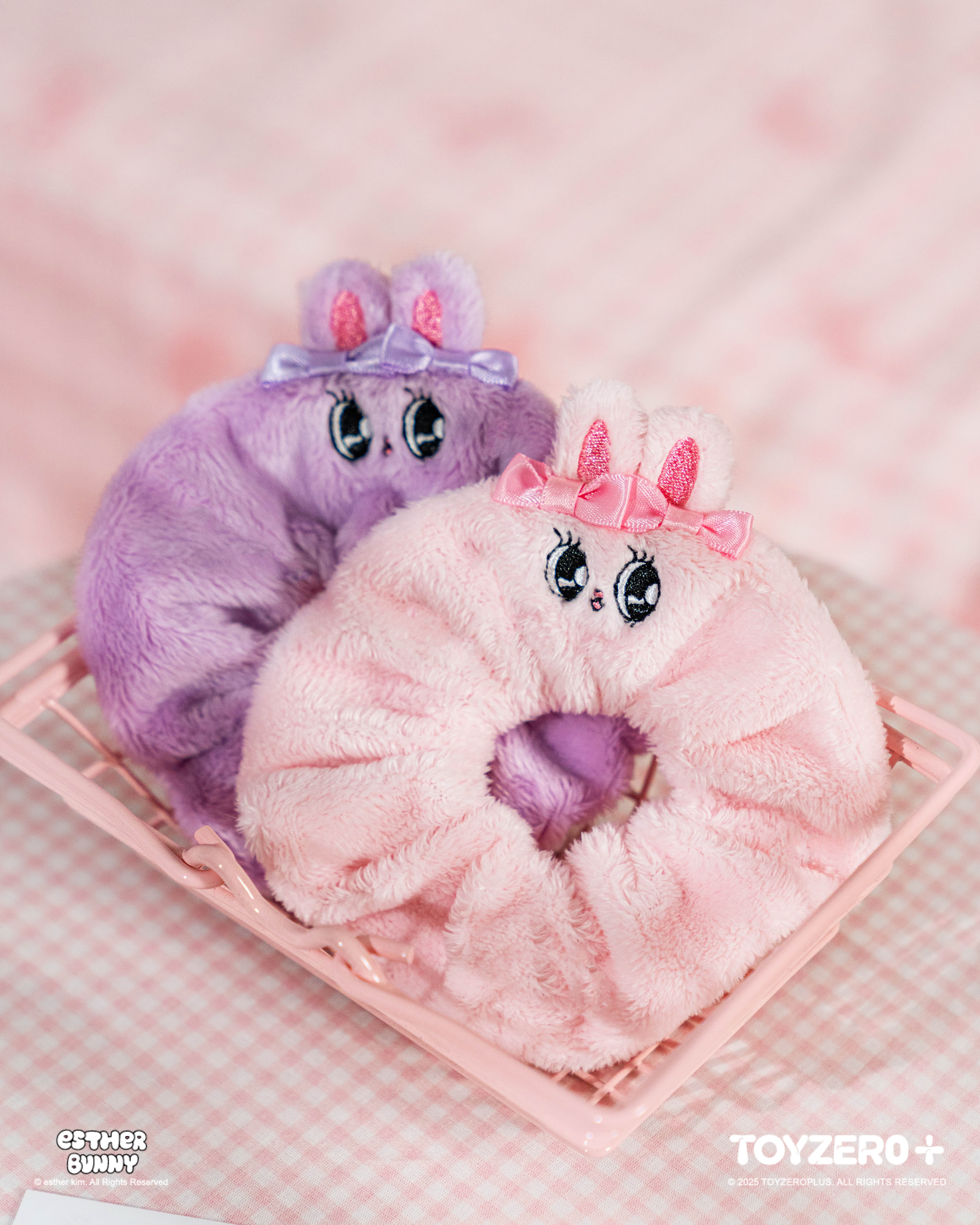 Esther Bunny艾絲樂小兔 - 毛絨髮圈 (Ribbon Bunny / Lavender Bunny)