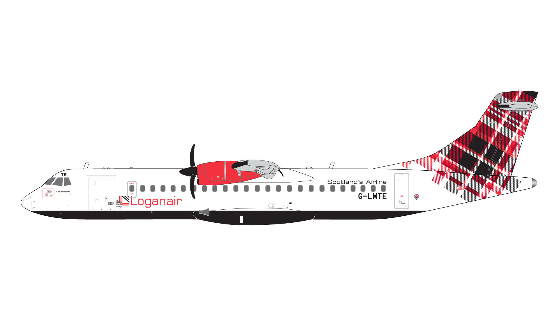 預訂:(訂金$300) (預訂價$720) : 1/200 Gemini Jet ATR 72-600 Loganair G-LMTE red livery (G2LOG1374)