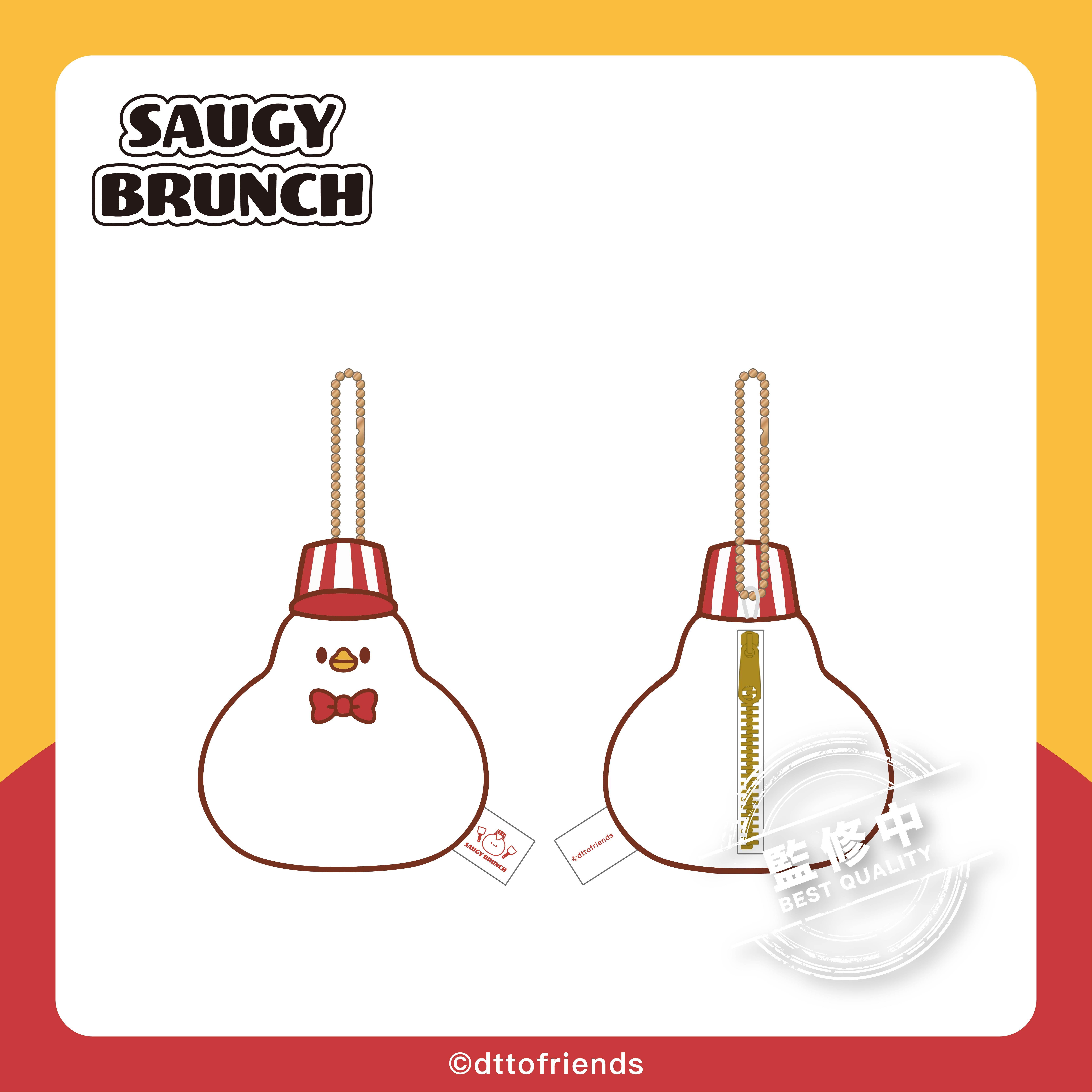 dtto friends-saugy brunch系列-絨毛飲料提袋-Hoya