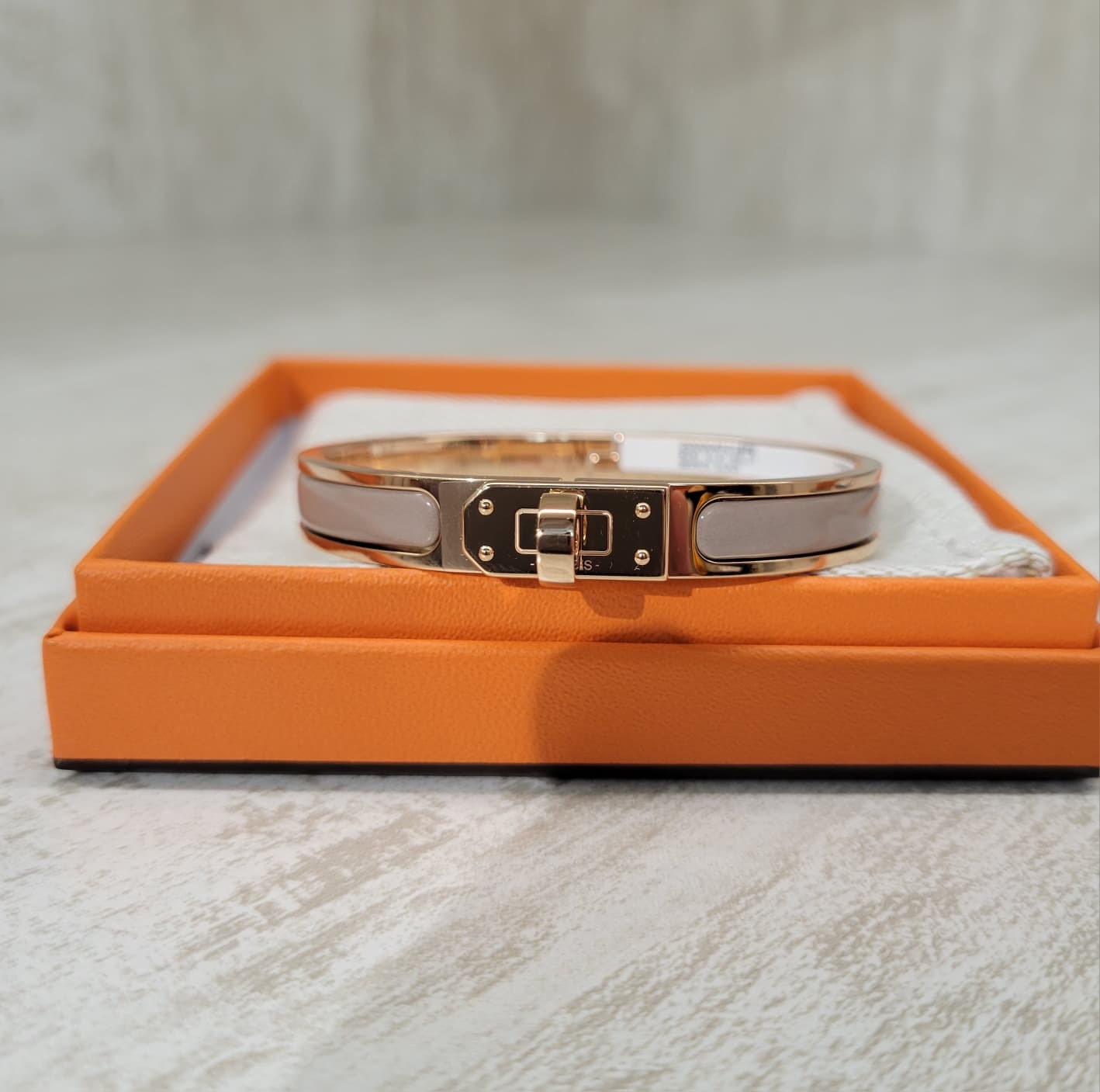 HERMES MINI CLIC KELLY MARRON GLACE 玫瑰金