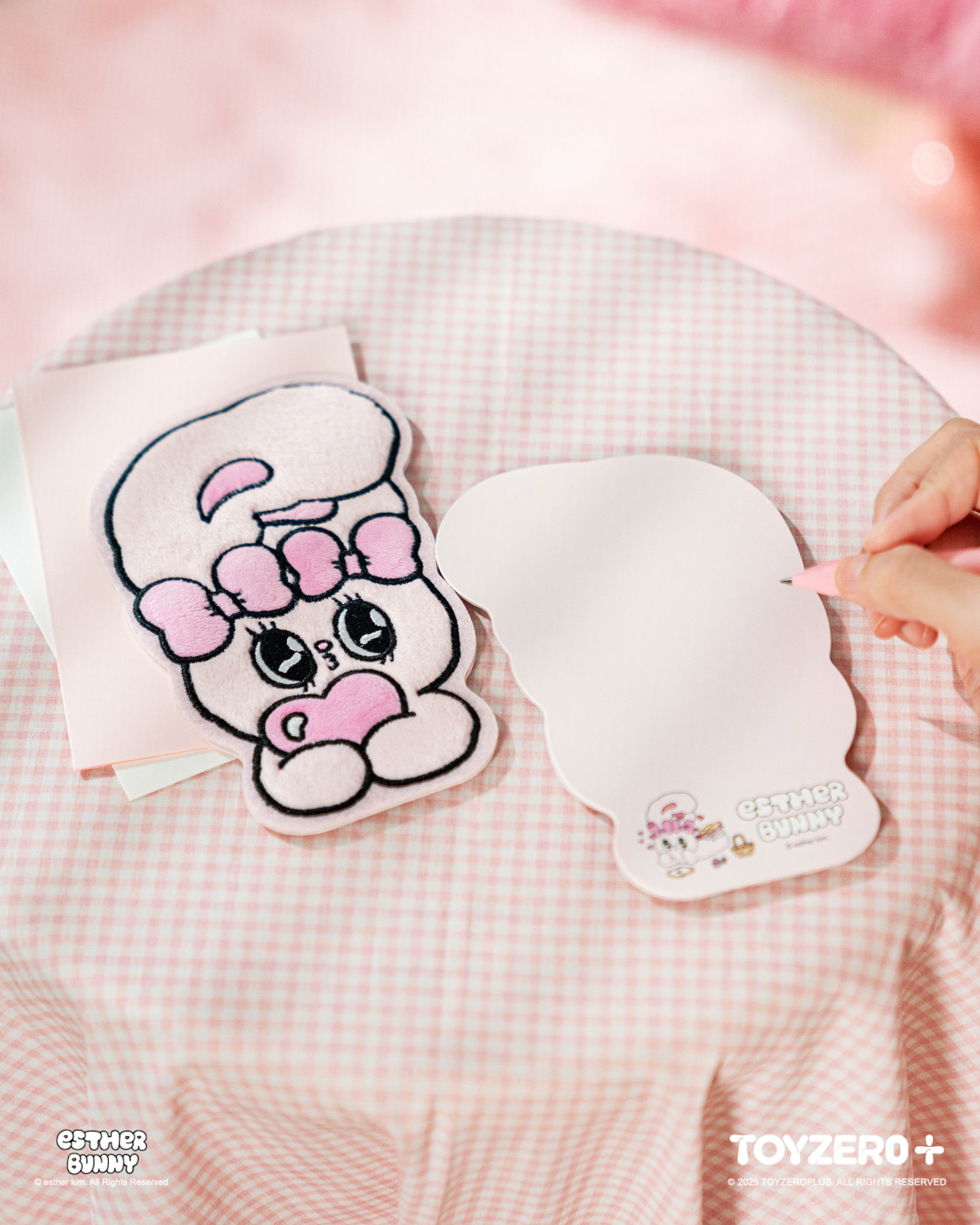 Esther Bunny艾絲樂小兔 - 毛絨明信片 (Ribbon Bunny / Lavender Bunny)