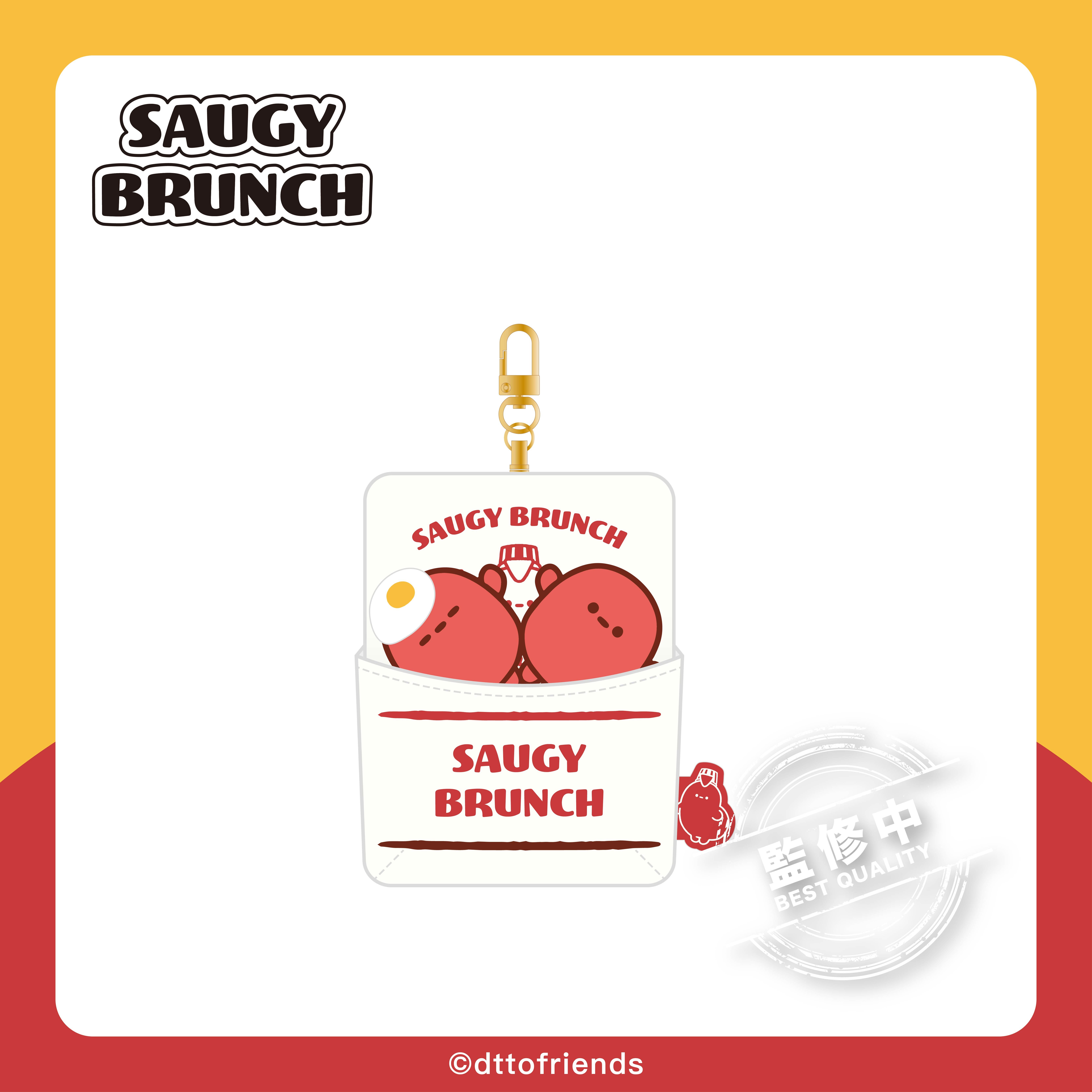 dtto friends-saugy brunch系列-絨毛卡套-小肉豆