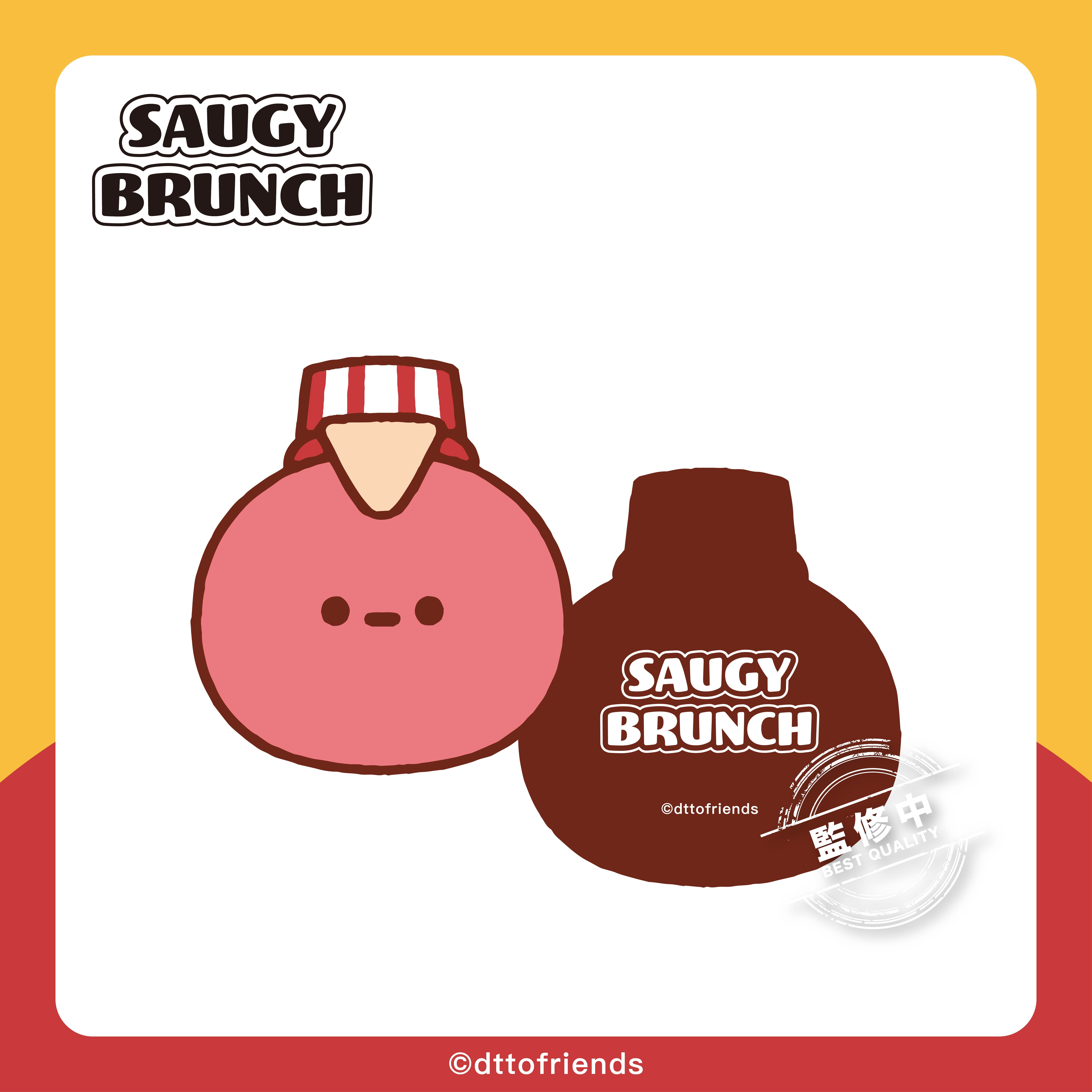 dtto friends-saugy brunch系列-軟膠杯墊-Saugy