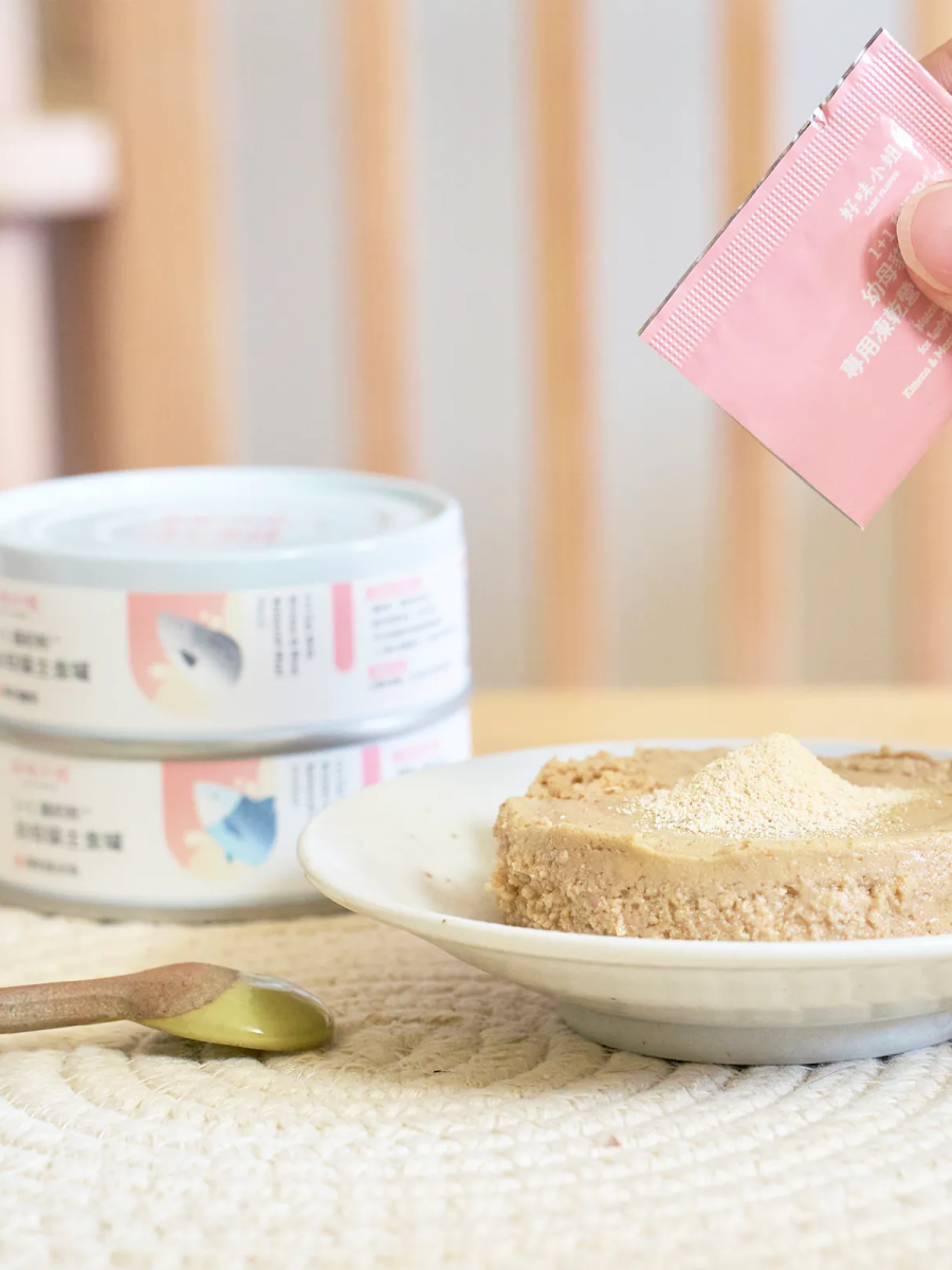 【LADY FLAVOR 好味小姐】1+1貓奶粉幼母貓主食罐｜厚奶鱸魚