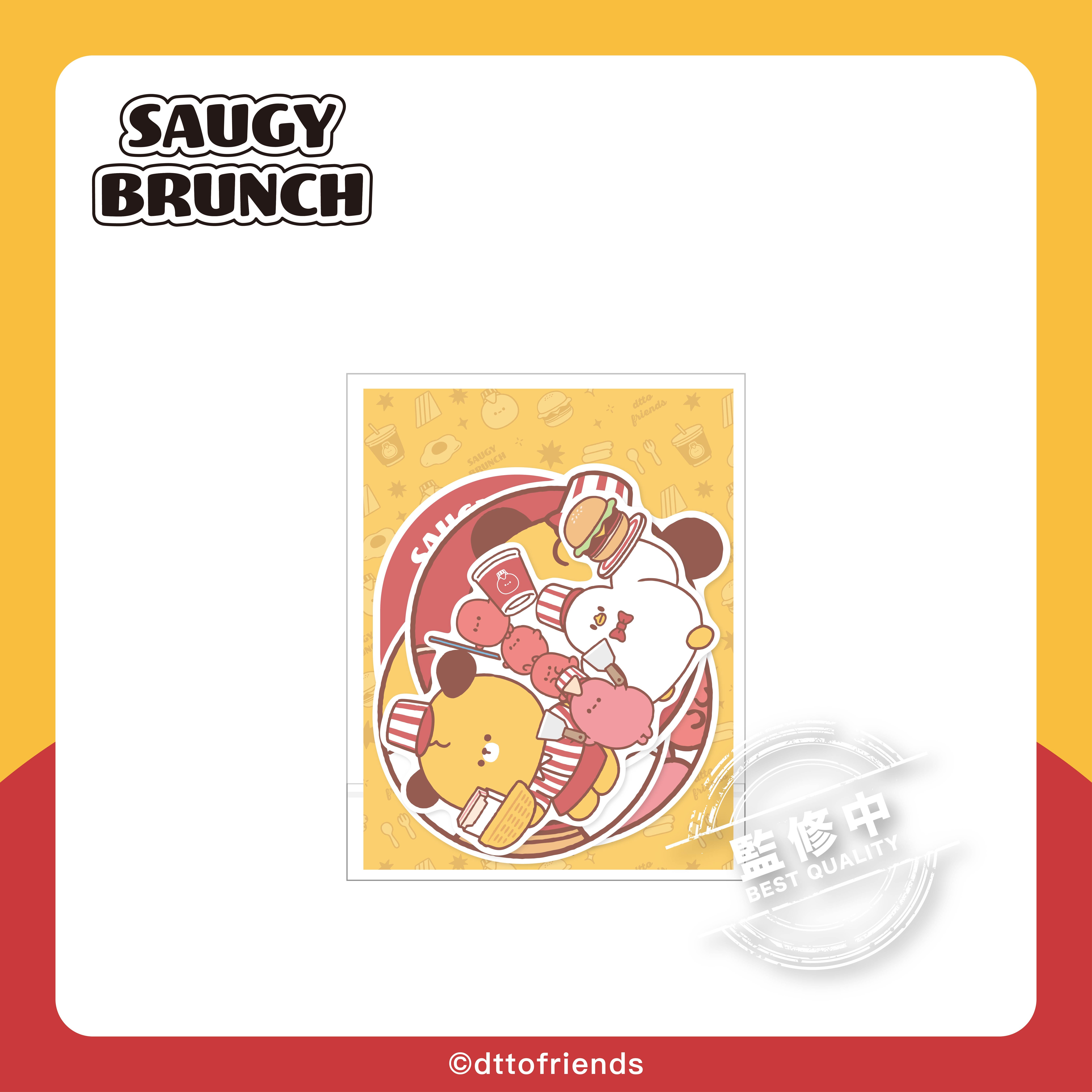 dtto friends-saugy brunch系列-行李箱貼紙組-全員