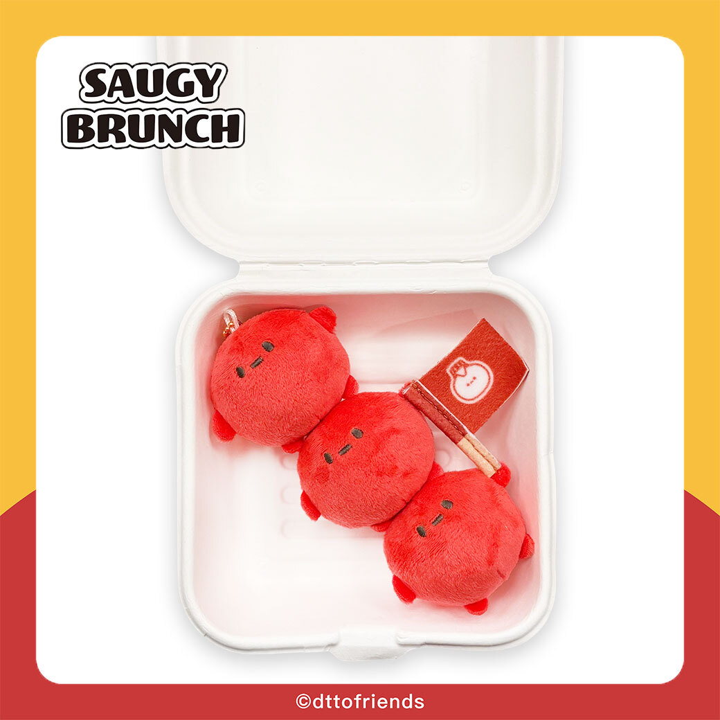 dtto friends-saugy brunch系列-3號餐吊飾-小肉豆串串