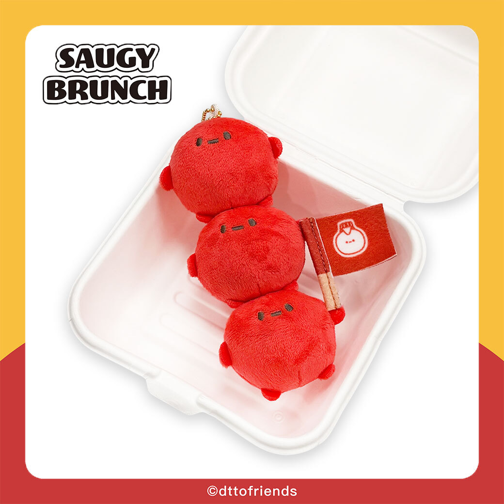 dtto friends-saugy brunch系列-3號餐吊飾-小肉豆串串
