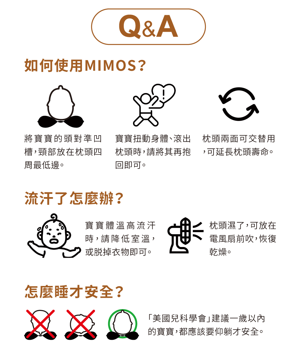 MIMOS護頭型嬰兒枕