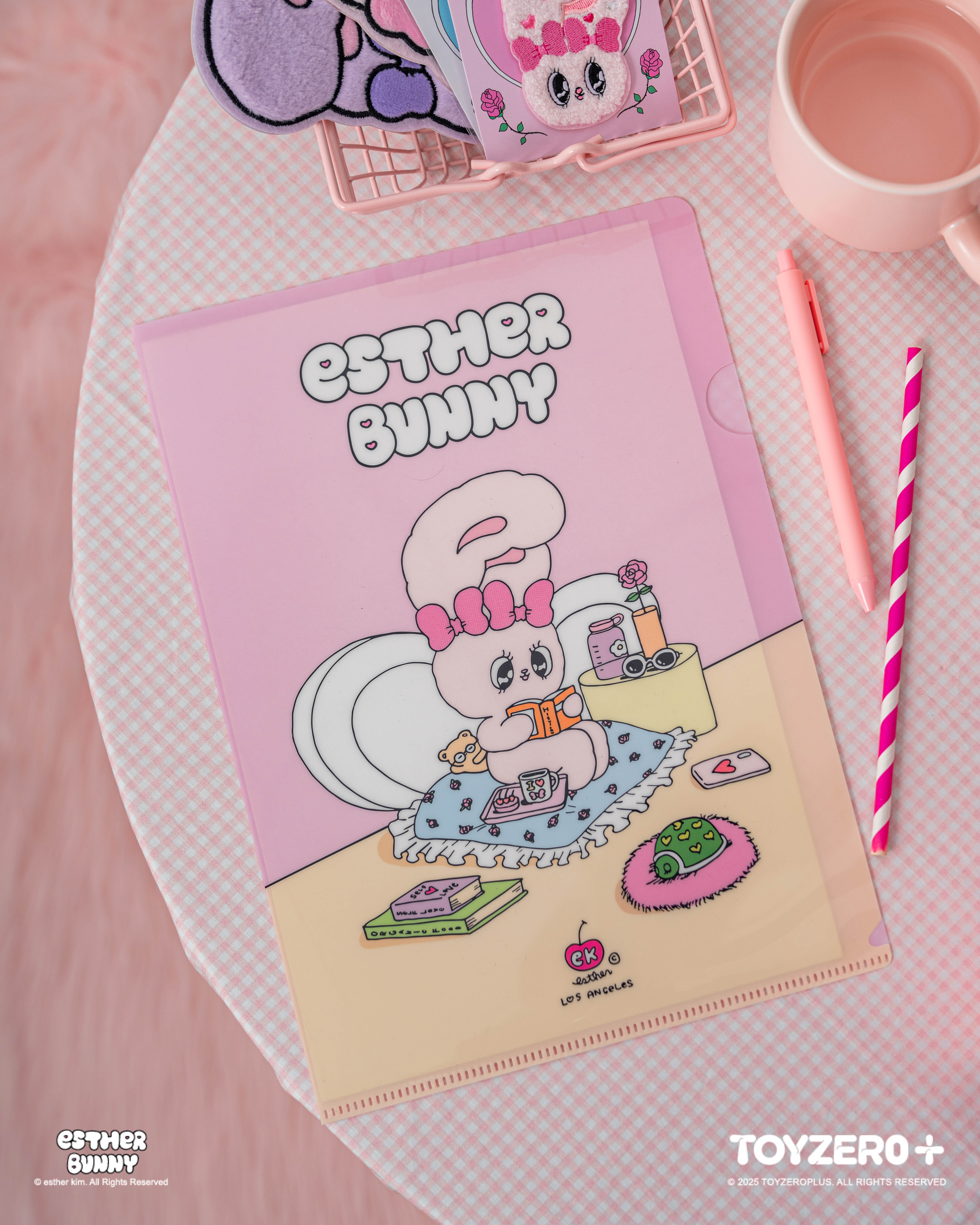 Esther Bunny艾絲樂小兔 - A4 文件夾 (Ribbon Bunny)