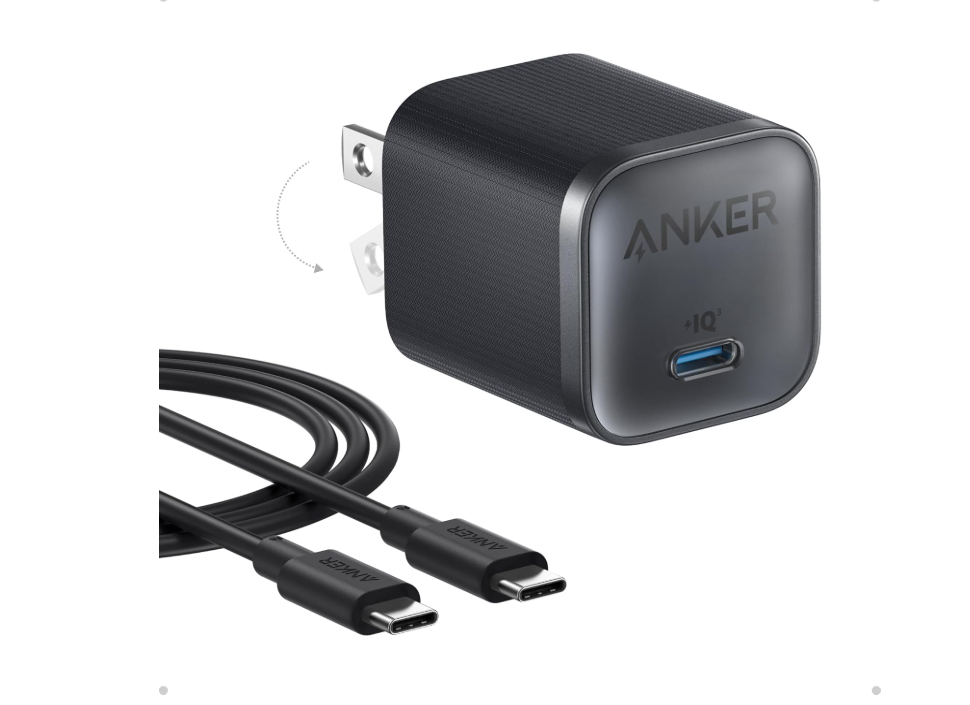 Anker Nano 45W Type C 可折疊插頭 - A2692