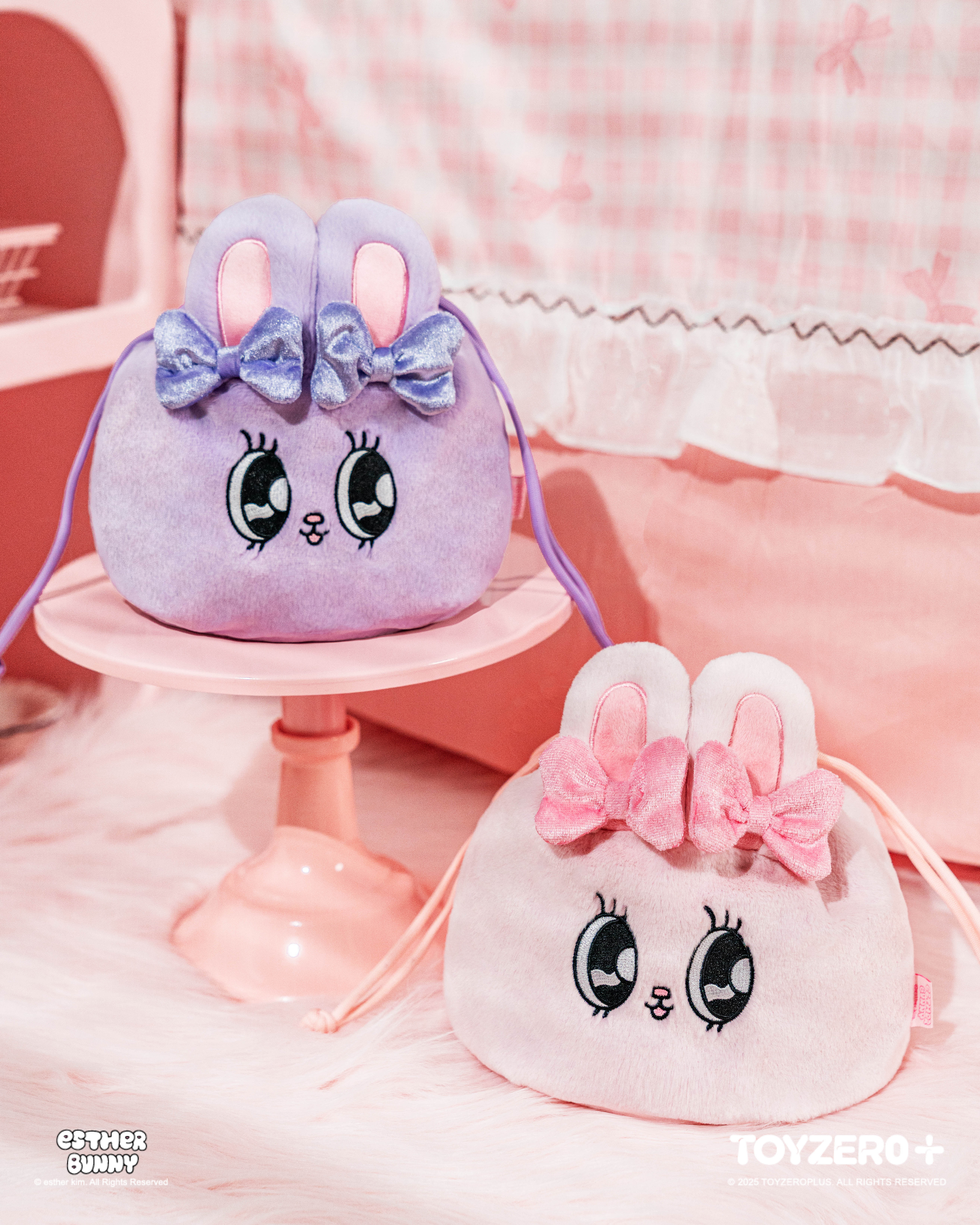 Esther Bunny艾絲樂小兔 - 束口袋 (Ribbon Bunny / Lavender Bunny)