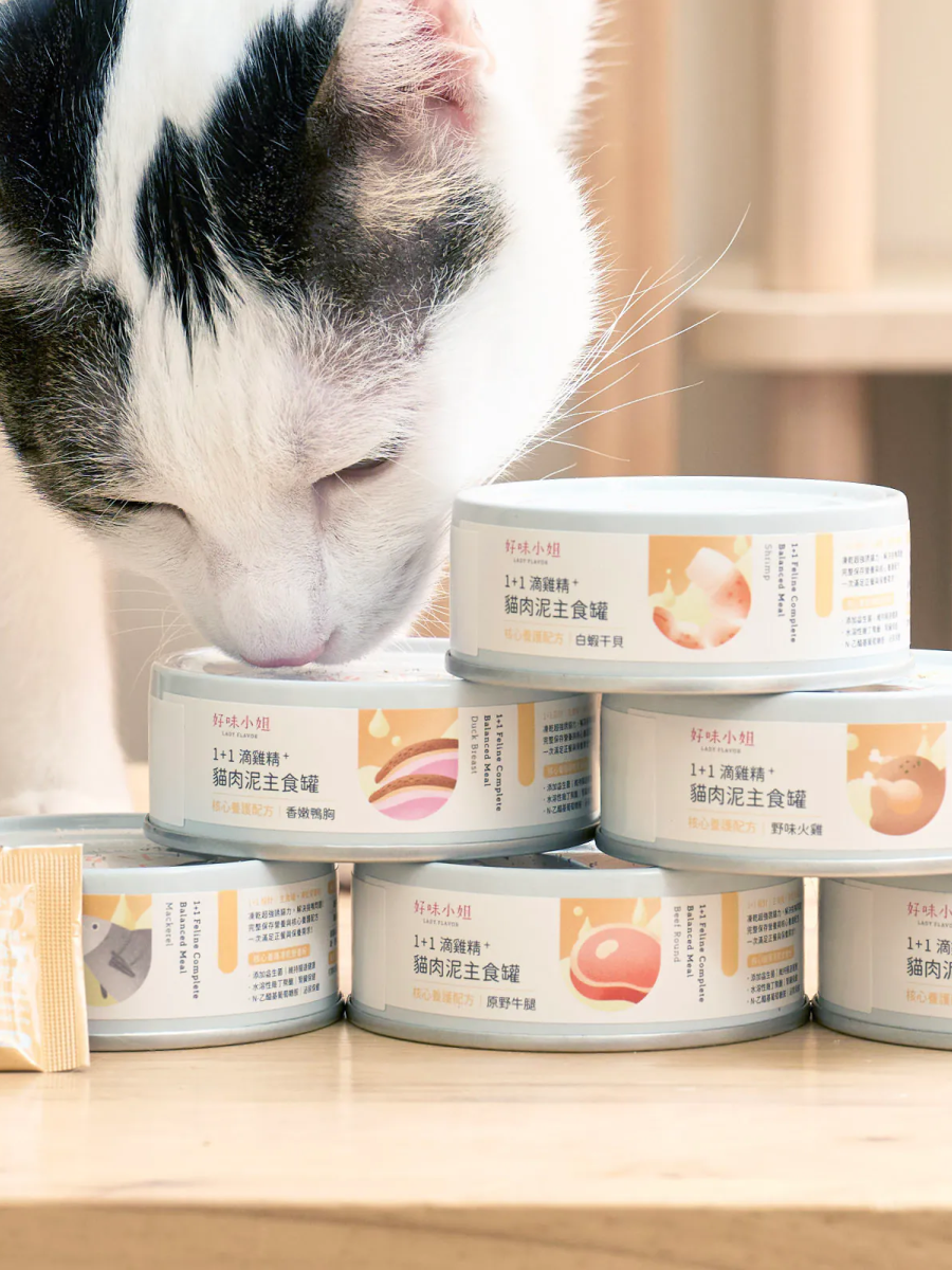 【LADY FLAVOR 好味小姐】1+1滴雞精貓肉泥主食罐｜野味火雞