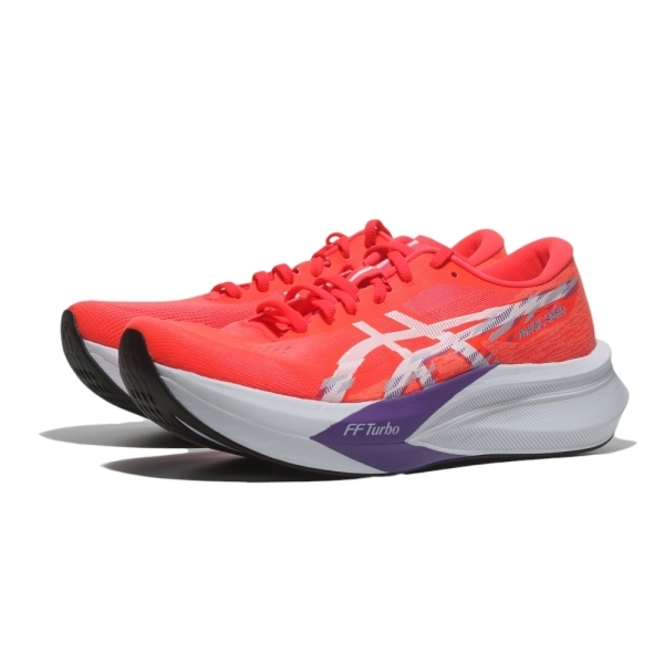 ASICS 慢跑鞋 MAGIC SPEED 4 橘紅色 炭板 2E 輕量跑鞋 男 1011B873600