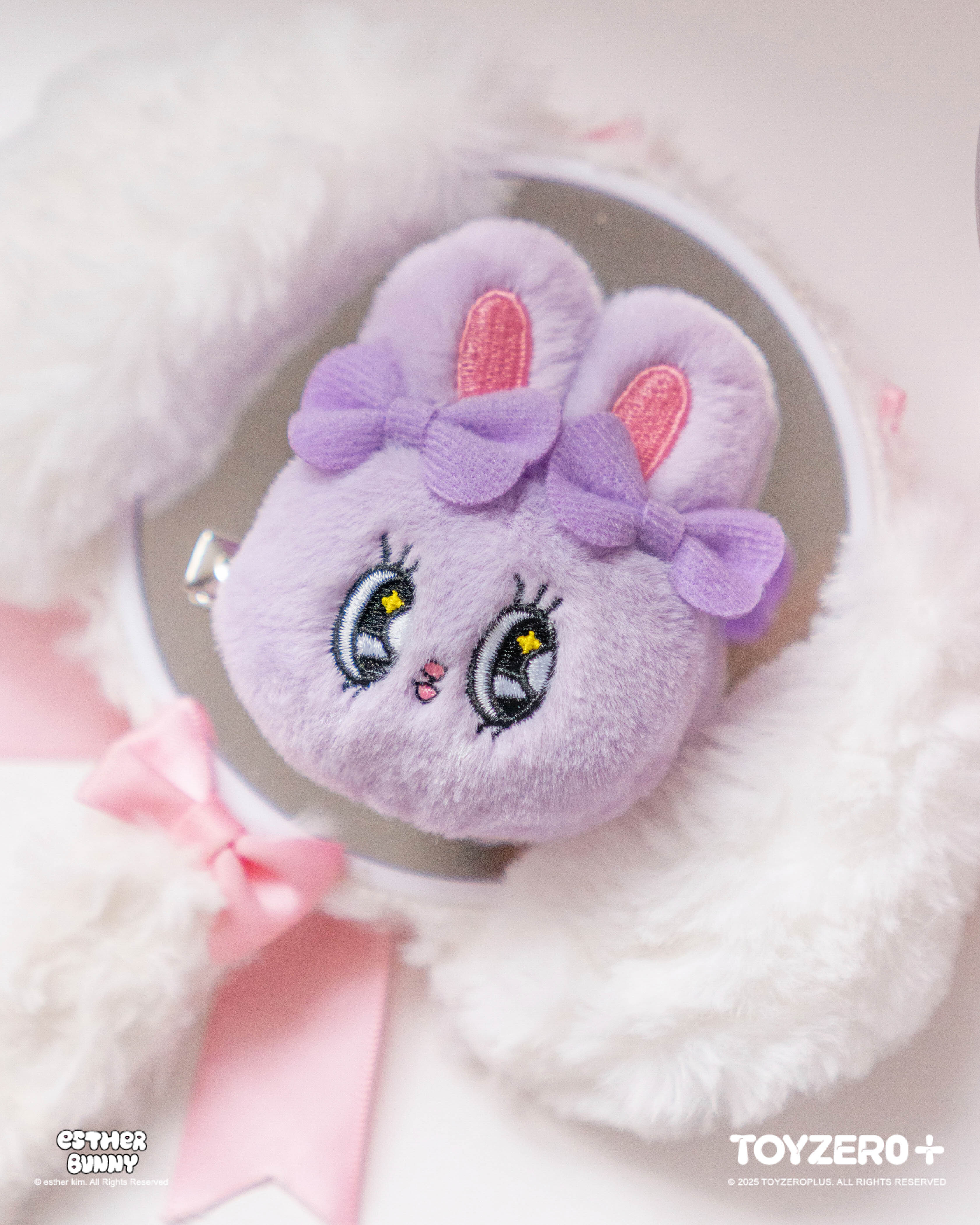 Esther Bunny艾絲樂小兔 - 毛絨髮夾 (Ribbon Bunny / Lavender Bunny / Cream Bunny)