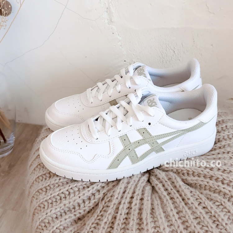 ASICS JAPAN S 奶綠小白鞋