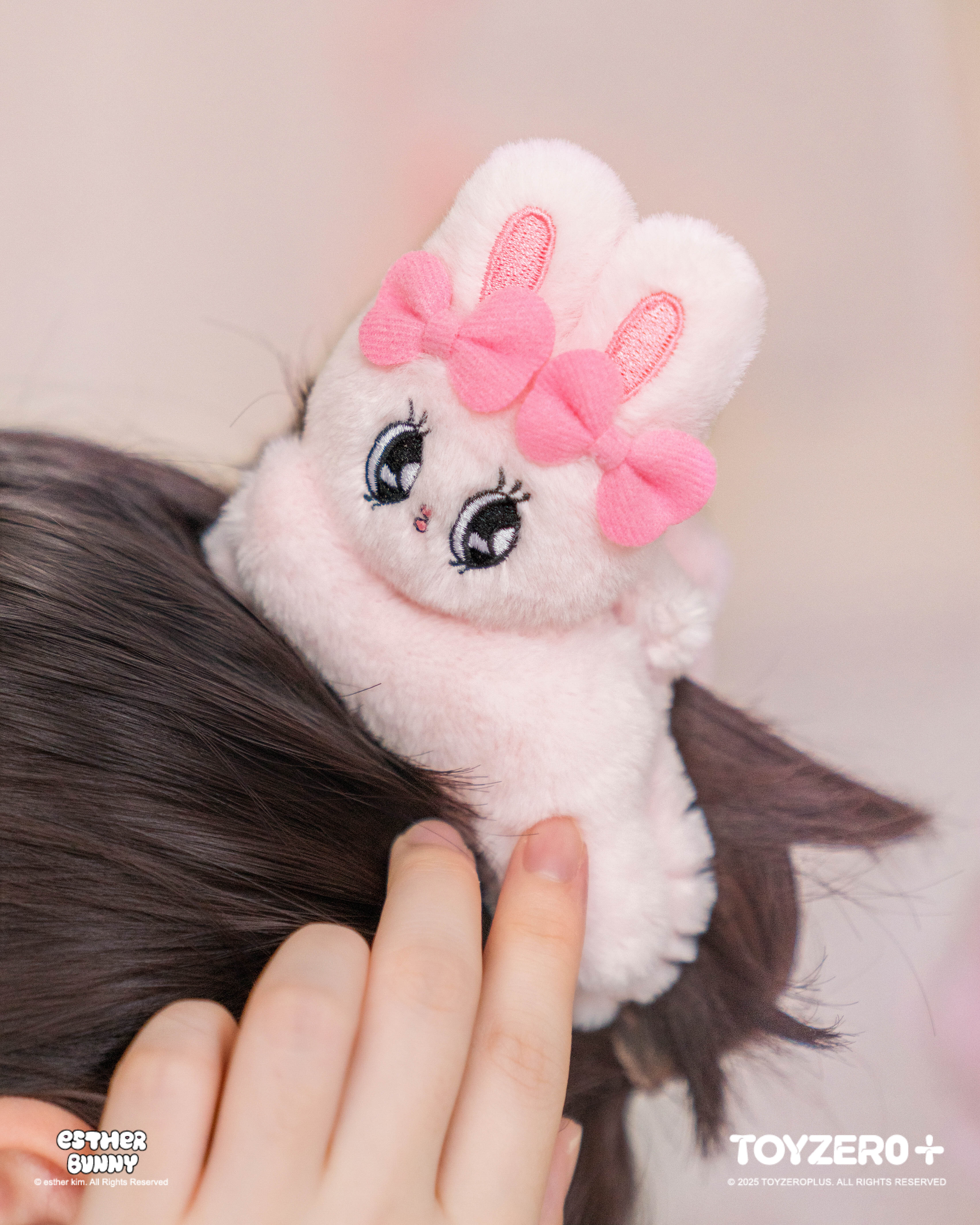 Esther Bunny艾絲樂小兔 - 毛絨抓夾 (Ribbon Bunny)