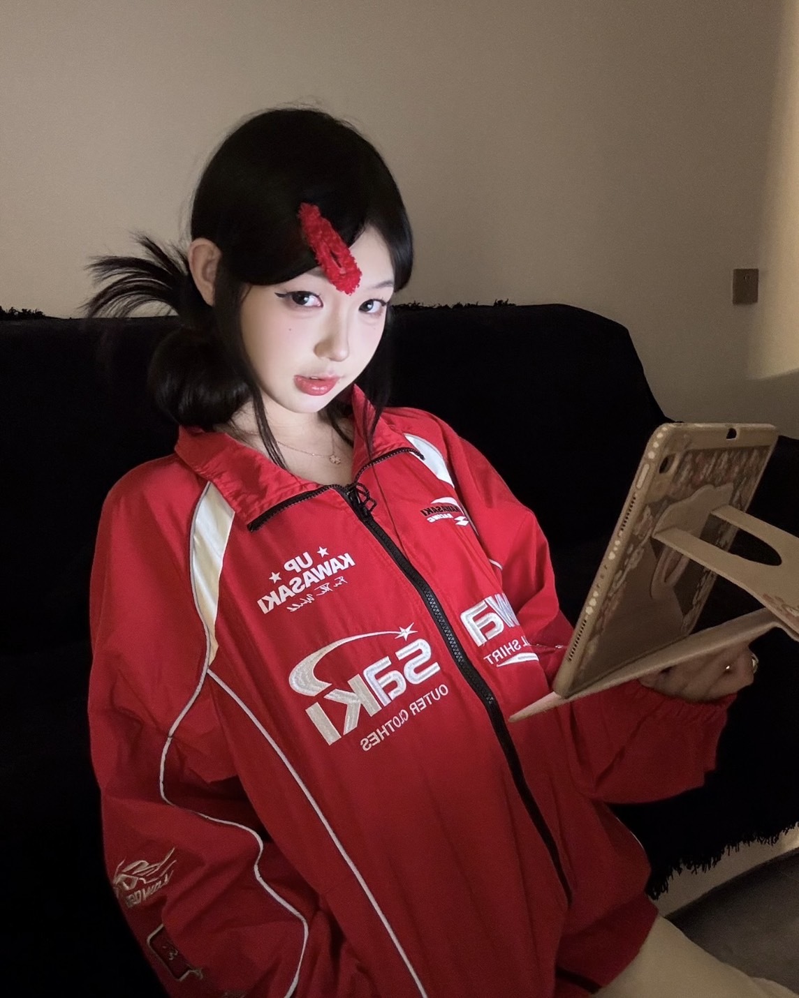 <帥爛>Kawasaki 美式 復古 刺繡 防風 賽車 外套 3色