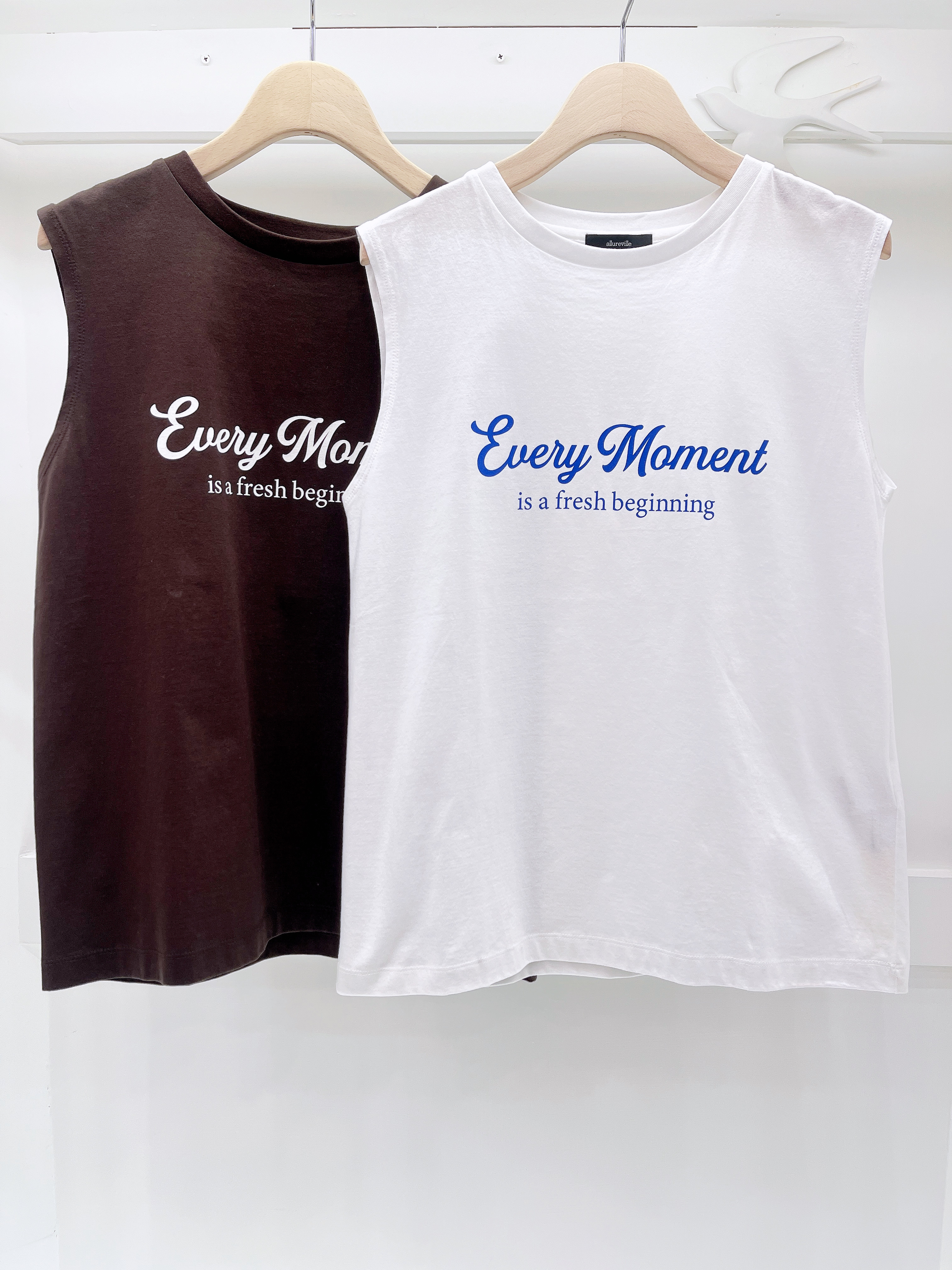 無袖英字款背心