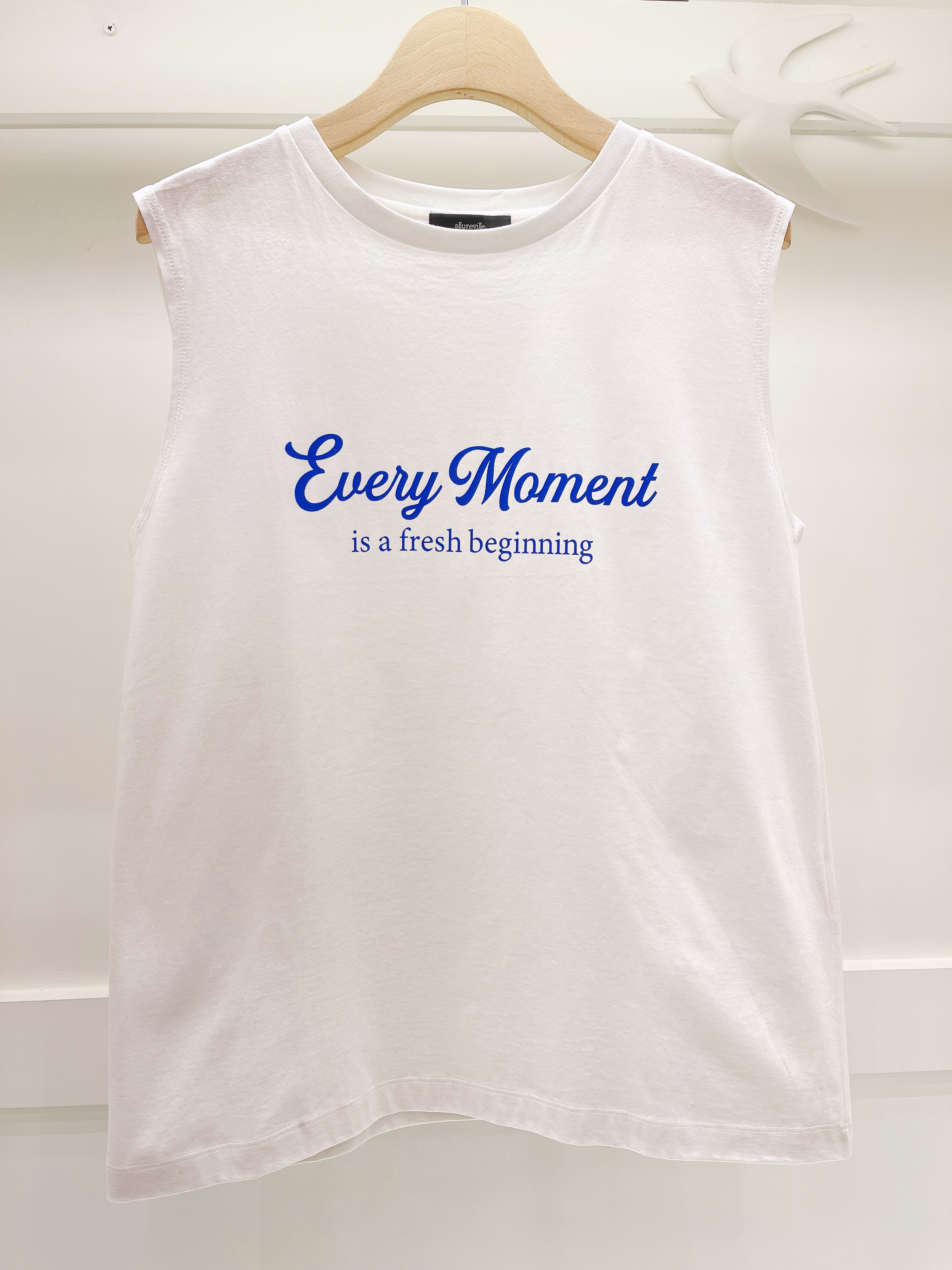 無袖英字款背心