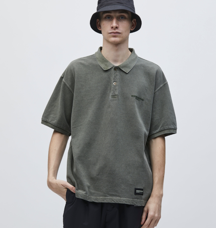 [現貨] NEIGHBORHOOD SS25 PIGMENT DYED POLO SS | Olive