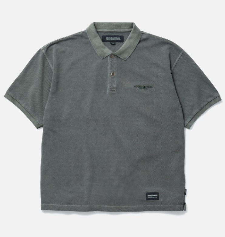 [現貨] NEIGHBORHOOD SS25 PIGMENT DYED POLO SS | Olive