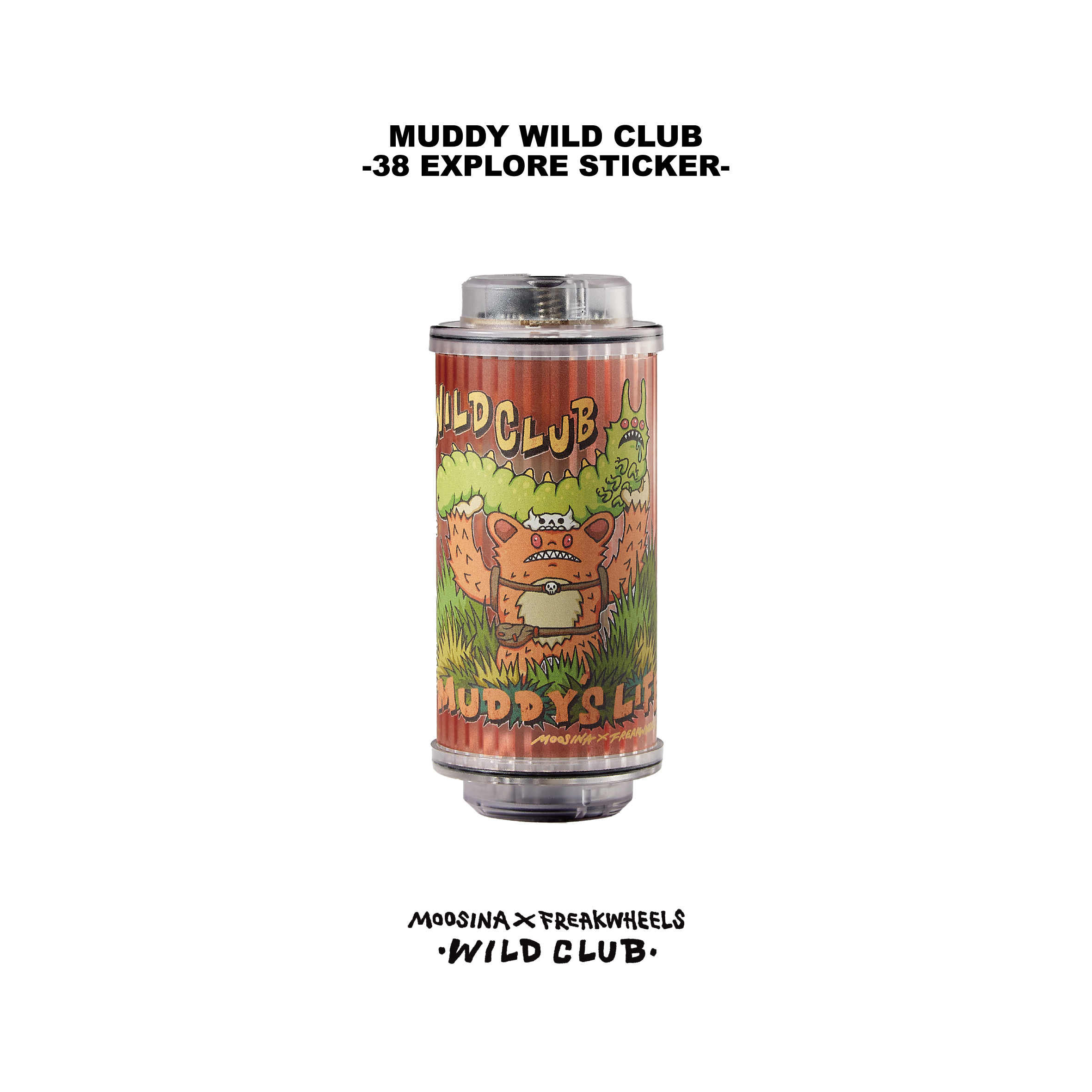 MUDDY WILD CLUB ✕ 38 EXPLORE STICKER FREAKWHEELS × MOOSINA 聯名貼紙