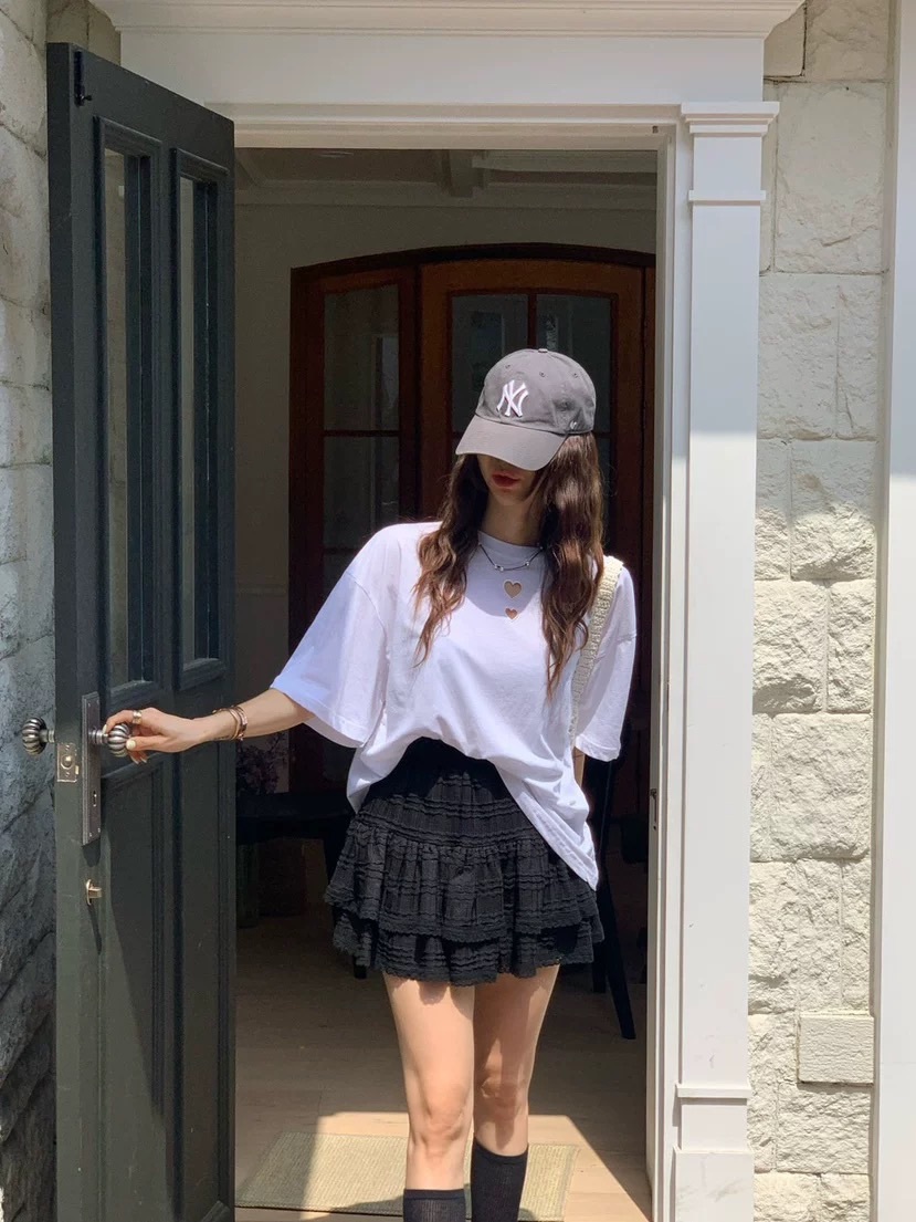 簍空雙愛心大TEE/三色