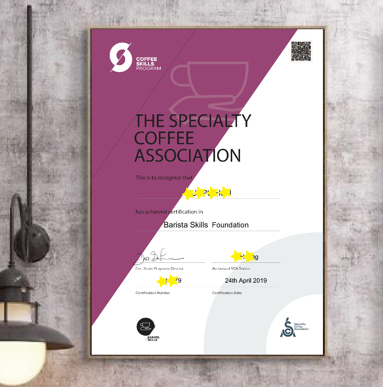 台中場｜SCA CSP Barista 義式咖啡師 基礎.中級 國際咖啡證照課程｜官方授權原場地考照
