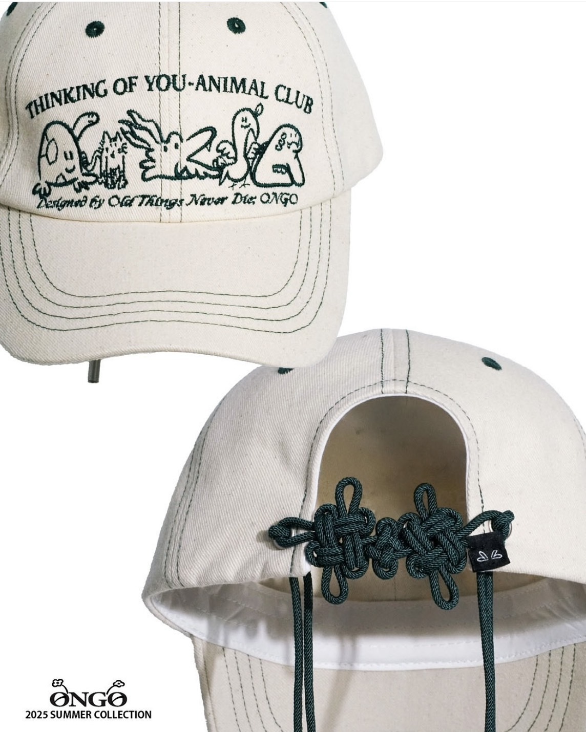 <新款加入>ONGO 復古 花結 棒球帽 老帽