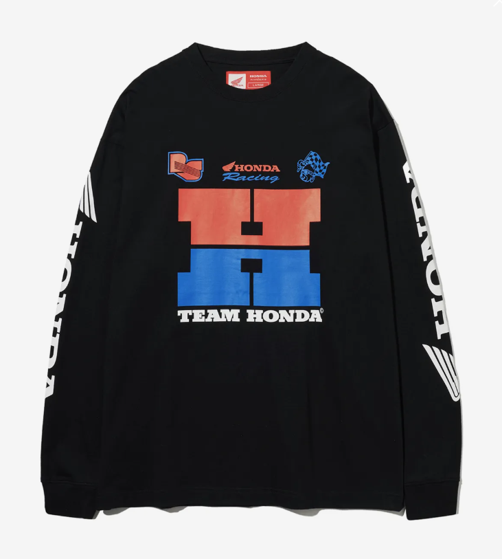 HONDA 本田 / H Logo Long Sleeve_Black / HFS1LS303ABK /  AUG25