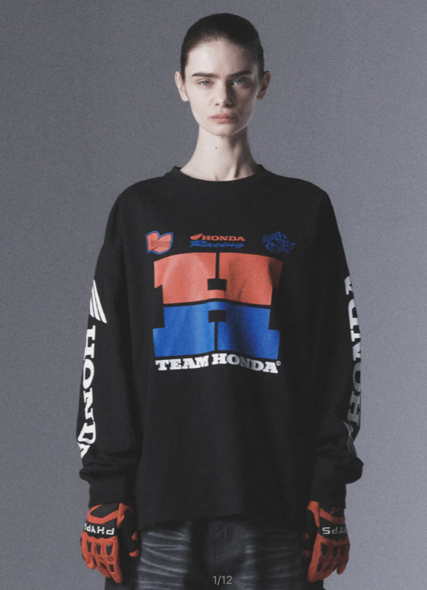 HONDA 本田 / H Logo Long Sleeve_Black / HFS1LS303ABK /  AUG25