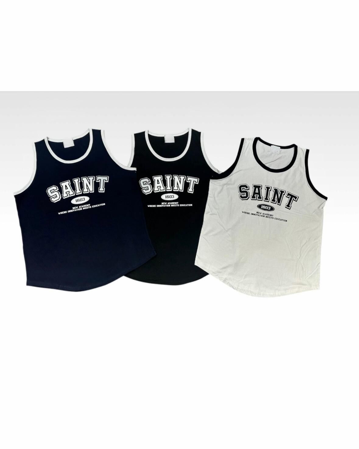 英文字背心 V1143