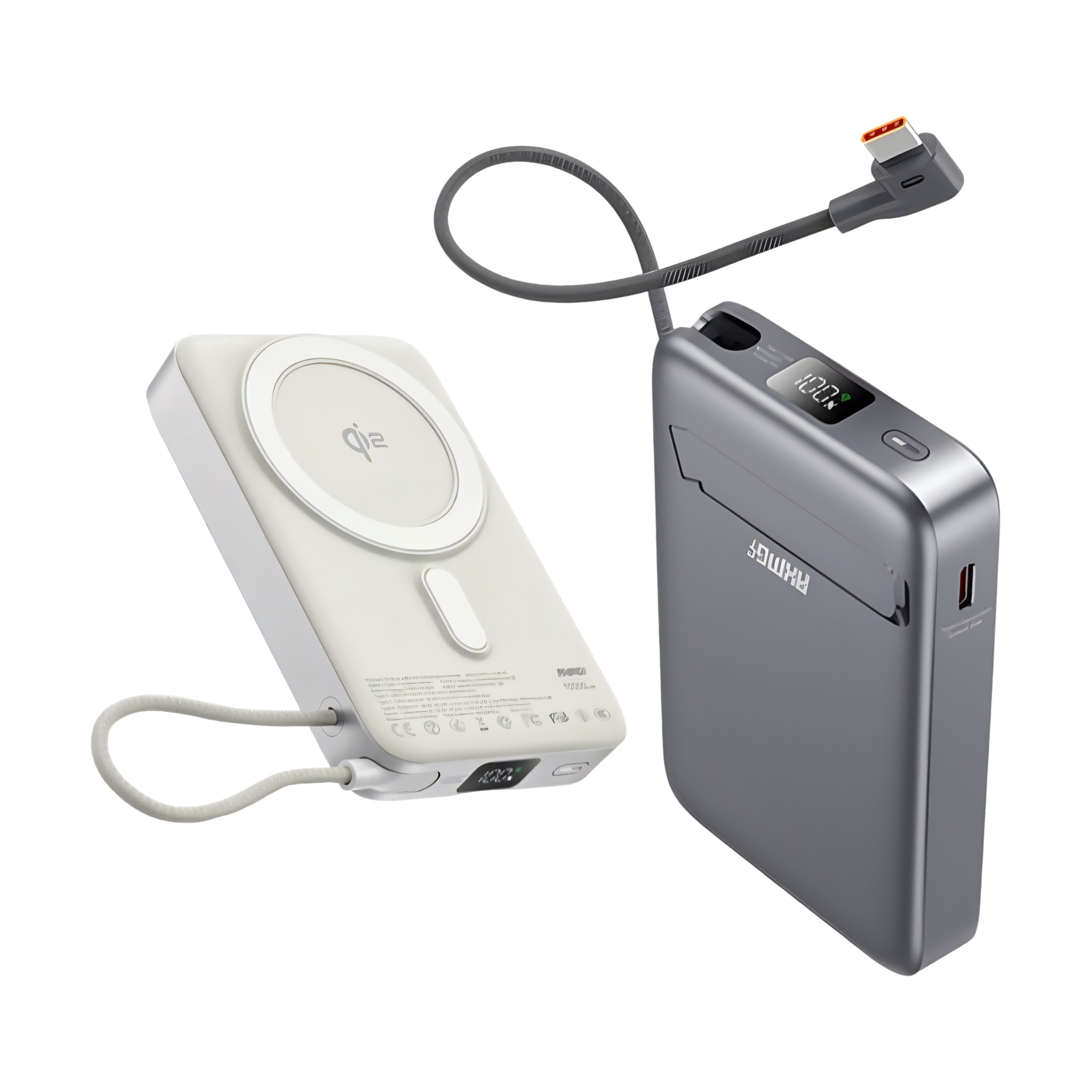 AMG-CT DX-35 Qi2認證 10000mAh 35W 內建數據線 Magsafe 一體式行動電源