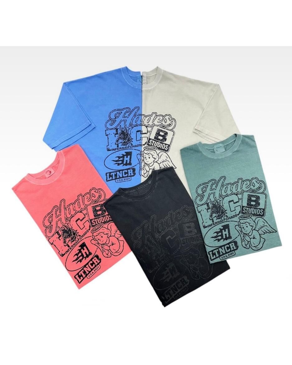 OverSize洗水英文字圖案短袖Tee T5750