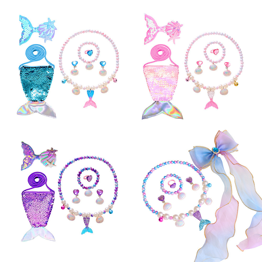 美人魚系列配件組-魚尾斜背包組合