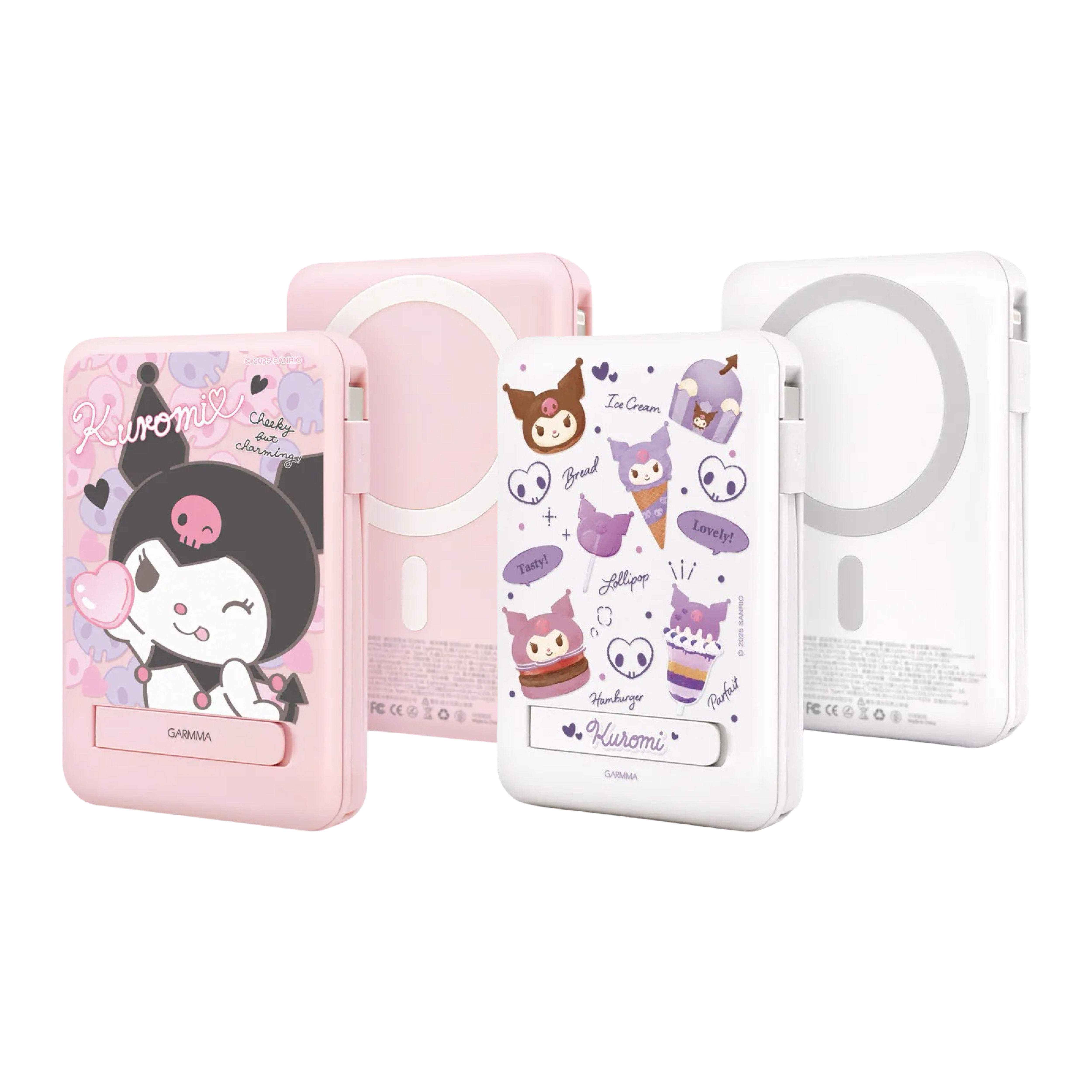Garmma Kuromi 10000系列磁吸帶線五合一行動電源