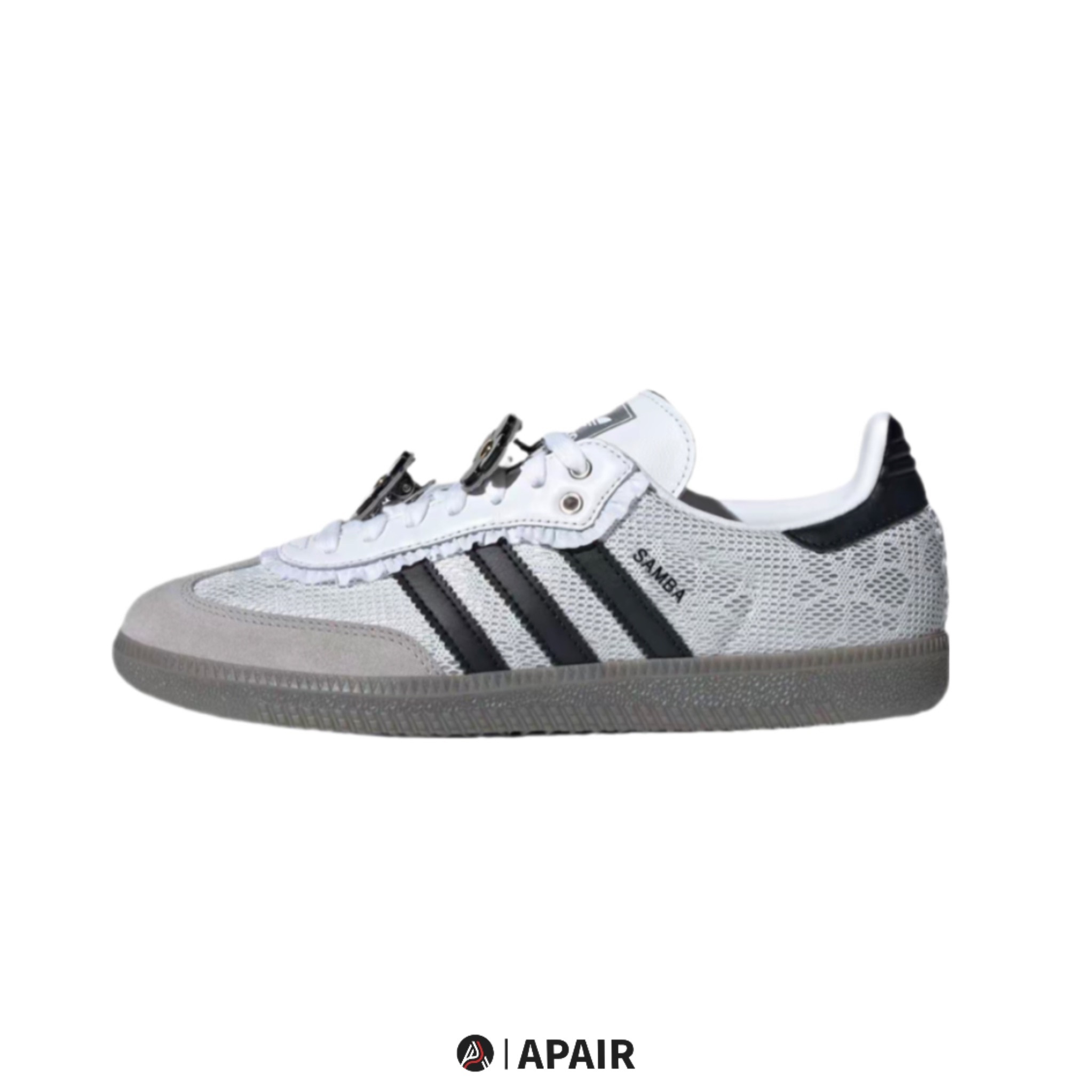 【APAIR】預購 Adidas Originals Samba OG 白黑 蕾絲 小花 復古 德訓鞋 IH3371
