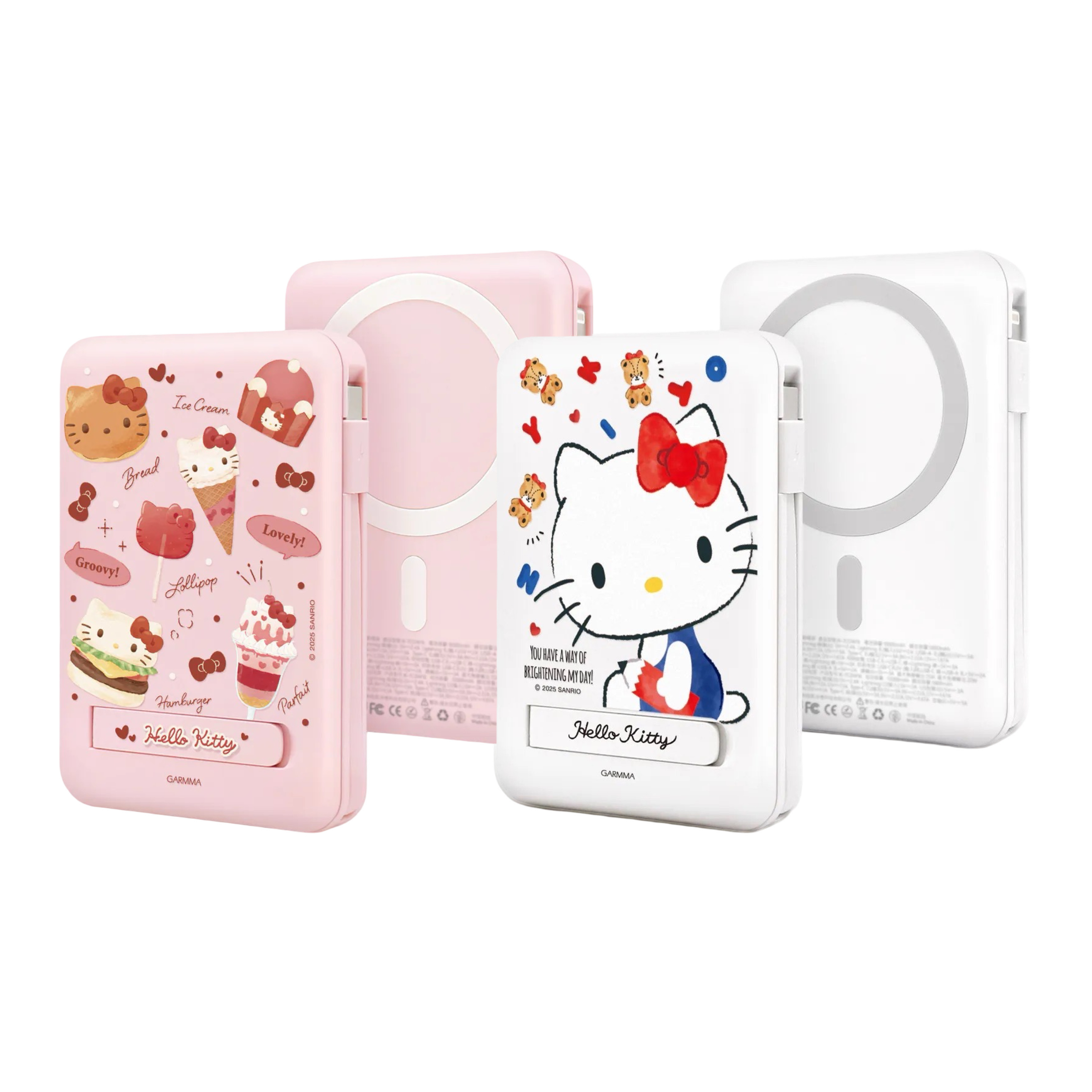 Garmma Hello Kitty 10000系列磁吸帶線五合一行動電源