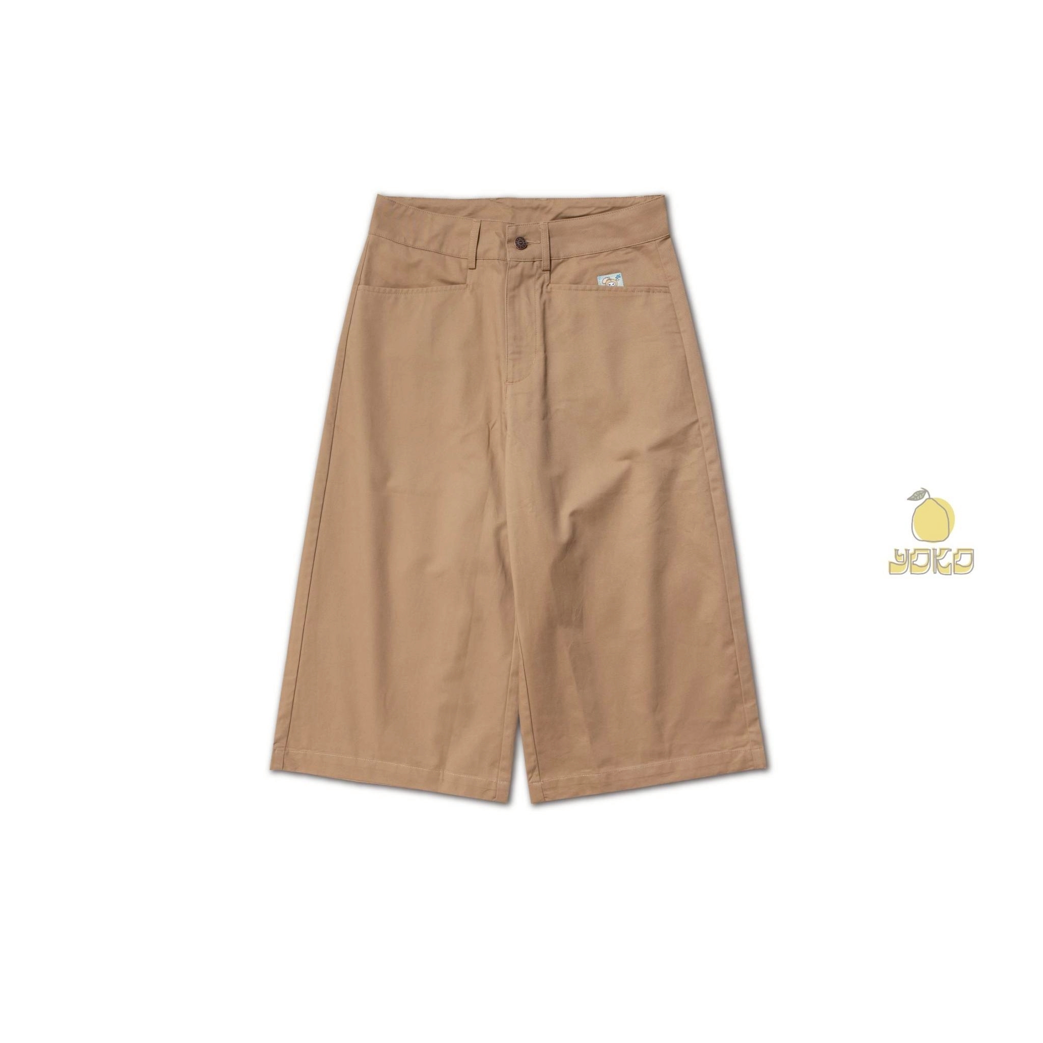 YOKO 25SS 細格膝下褲方巾組