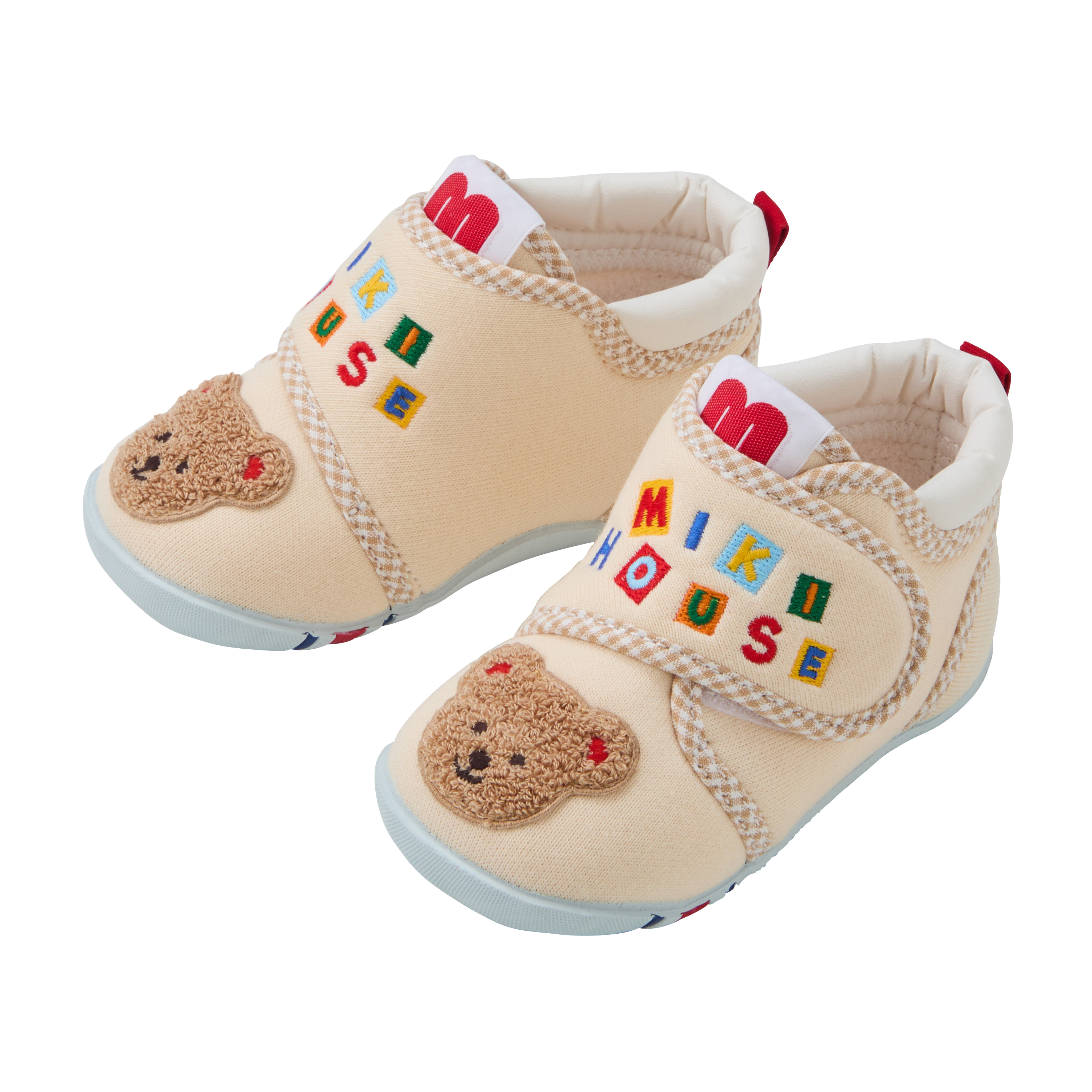 MH 小熊米色第一階段學步鞋