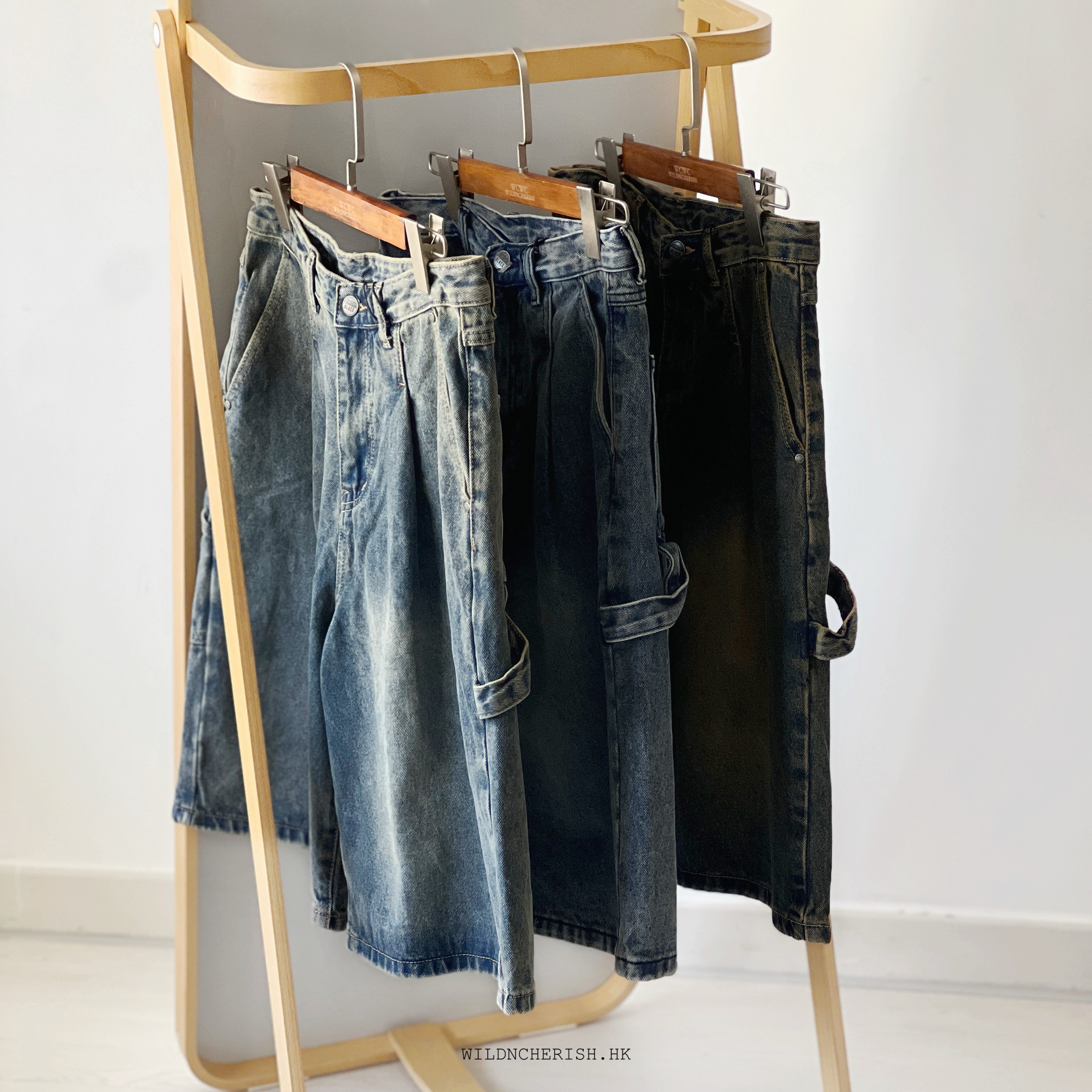 現貨 | DIMITRI BLACK Bermuda Denim Pants 洗水 工裝 牛仔六分褲