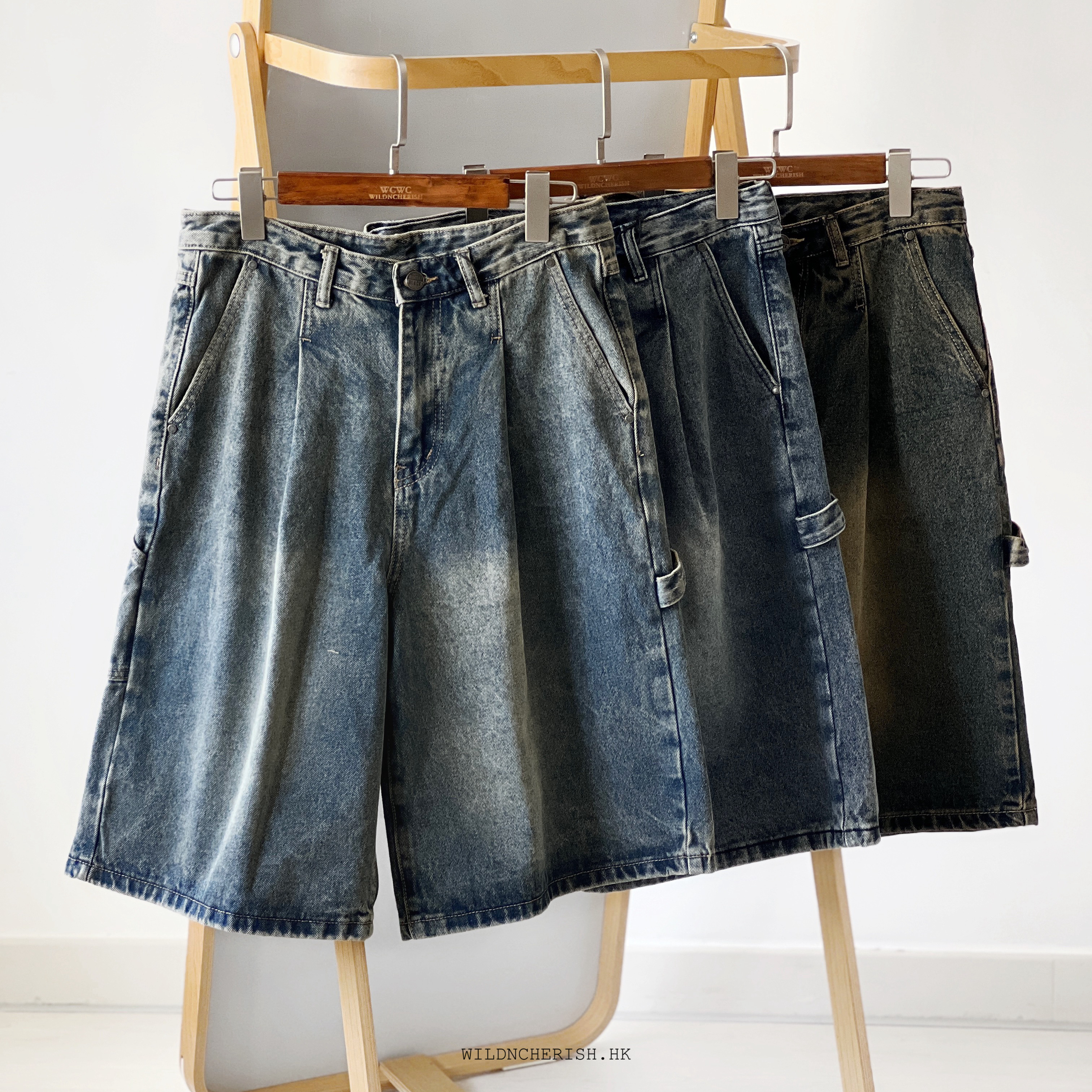 現貨 | DIMITRI BLACK Bermuda Denim Pants 洗水 工裝 牛仔六分褲